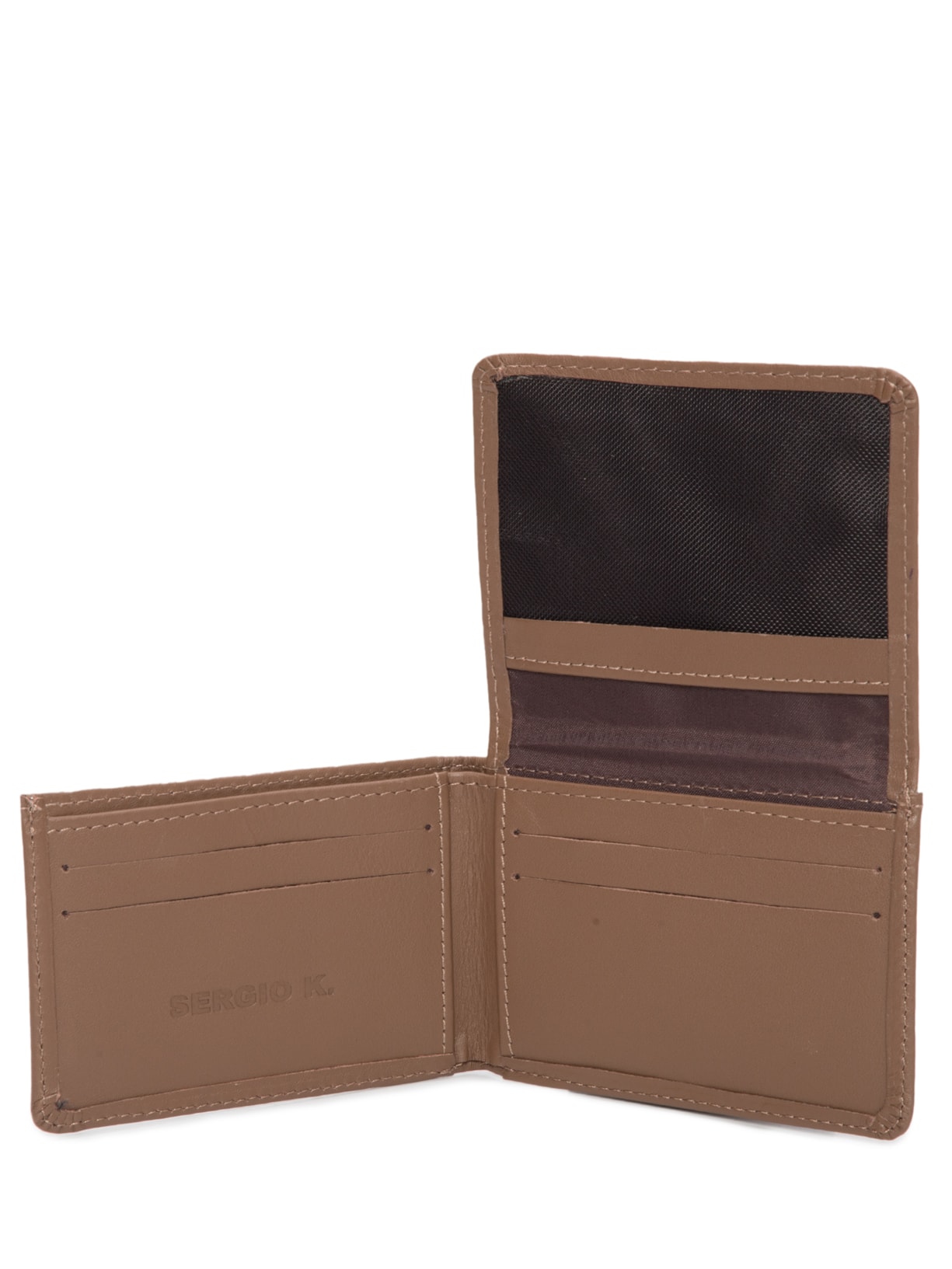 Carteira Masculina Dobradura Marrom Sergio K