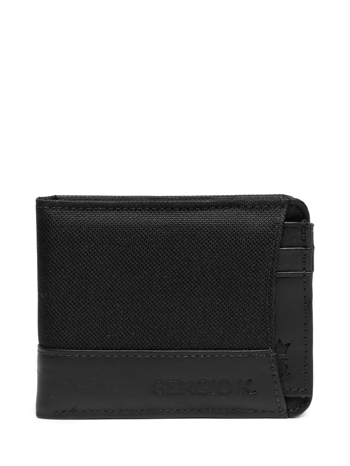 Carteira Masculina Dupla De Nylon - Preto