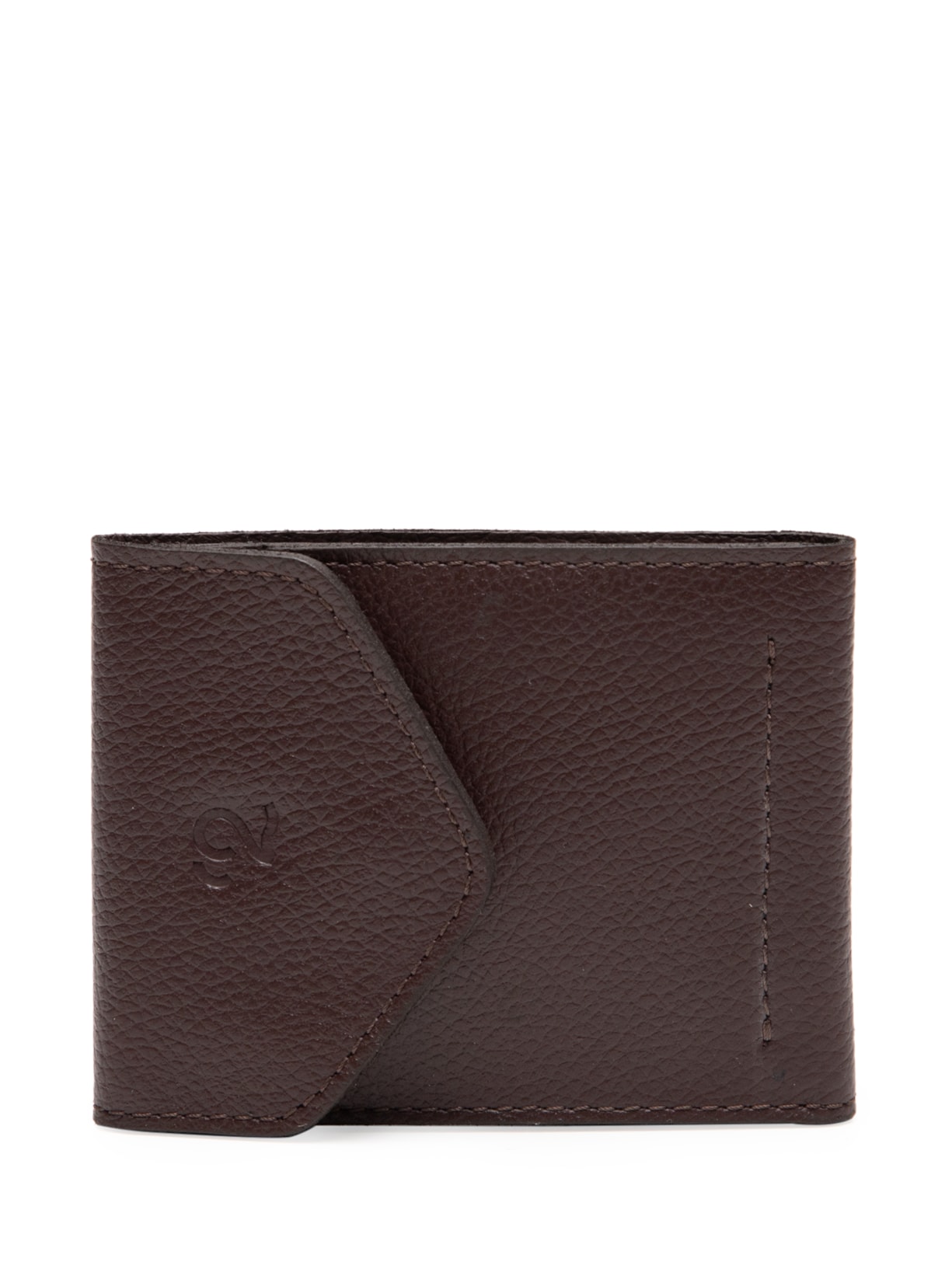 Carteira Masculina Em Couro - Marrom