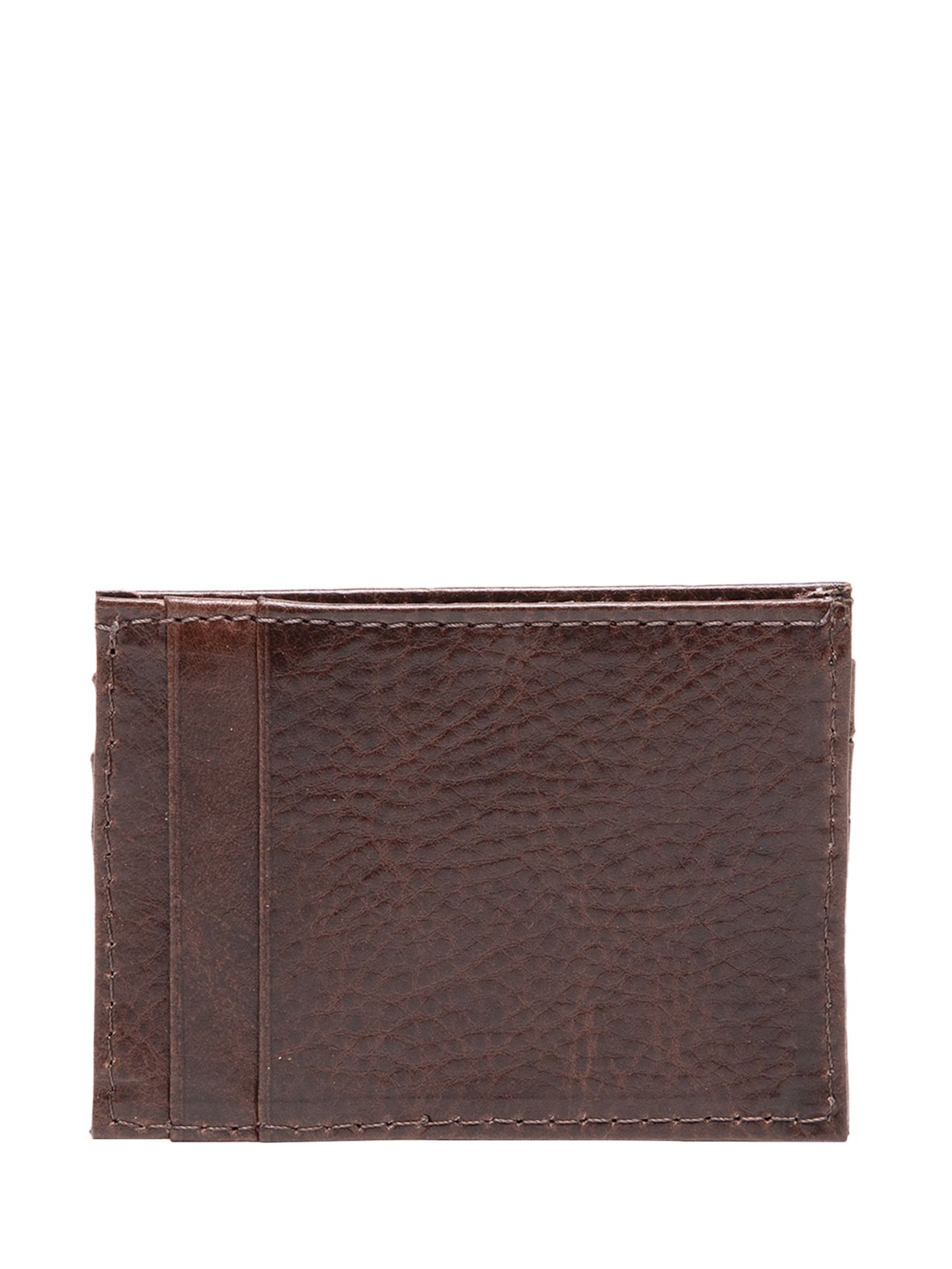 Carteira Masculina Em Couro Marrom '2 Essential