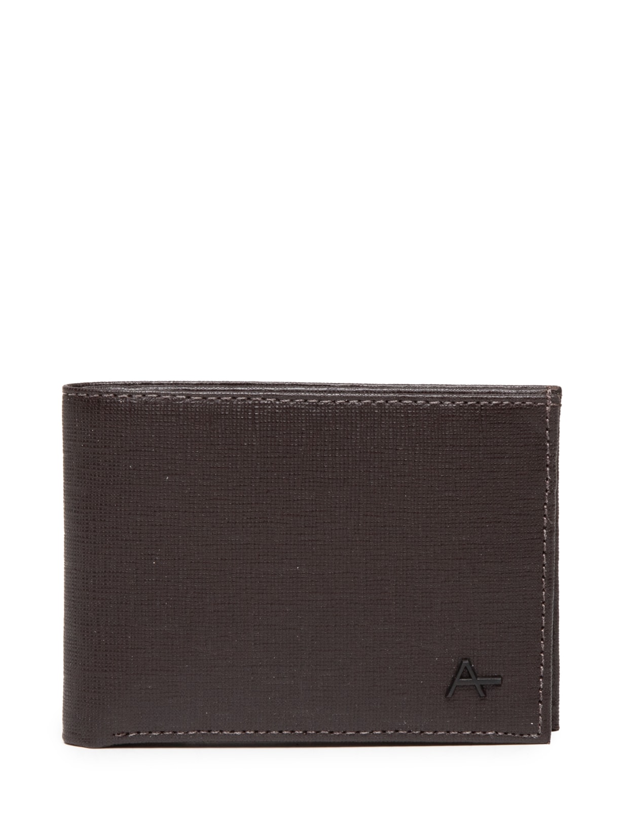 Carteira Masculina Em Couro Saffiano - Marrom