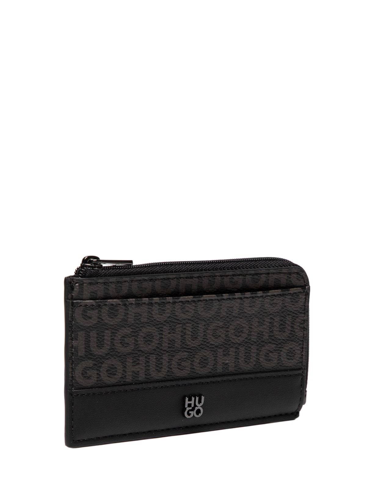 Carteira Masculina Leather Quantic_Zip_Ccase M 102 Preto Hugo