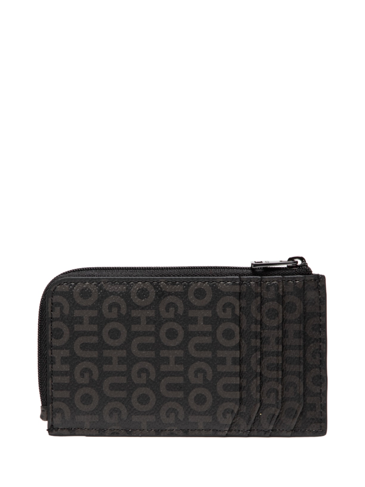 Carteira Masculina Leather Quantic_Zip_Ccase M 102 Preto Hugo