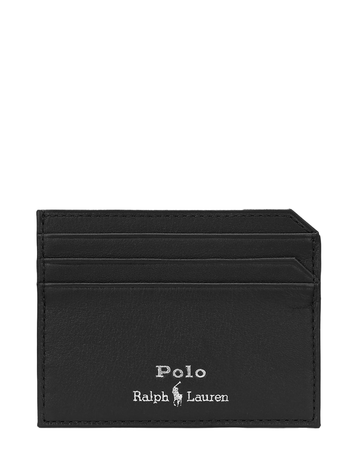 Carteira Masculina Pebbled Leather Billford With Coin Preto Polo Ralph Lauren