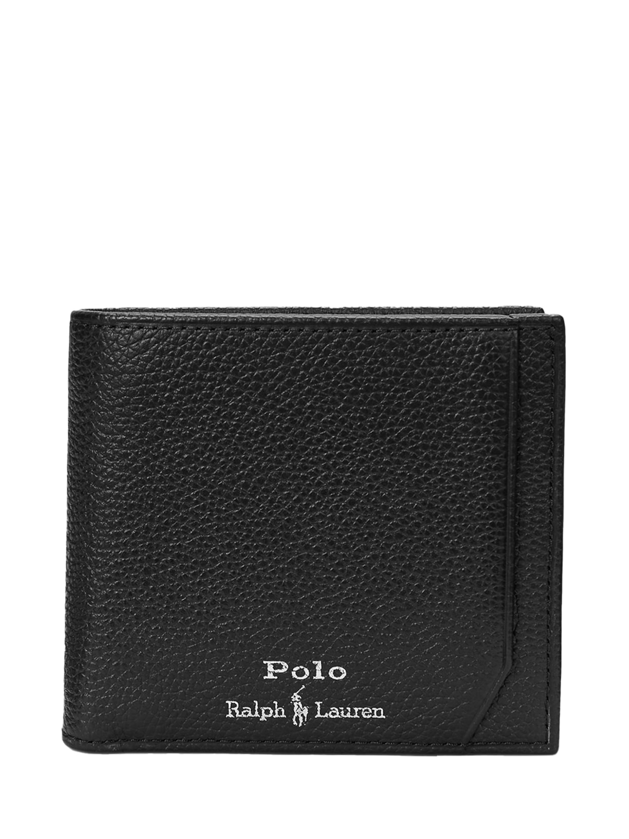 Carteira Masculina Pebbled Leather Billford With Coin - Preto
