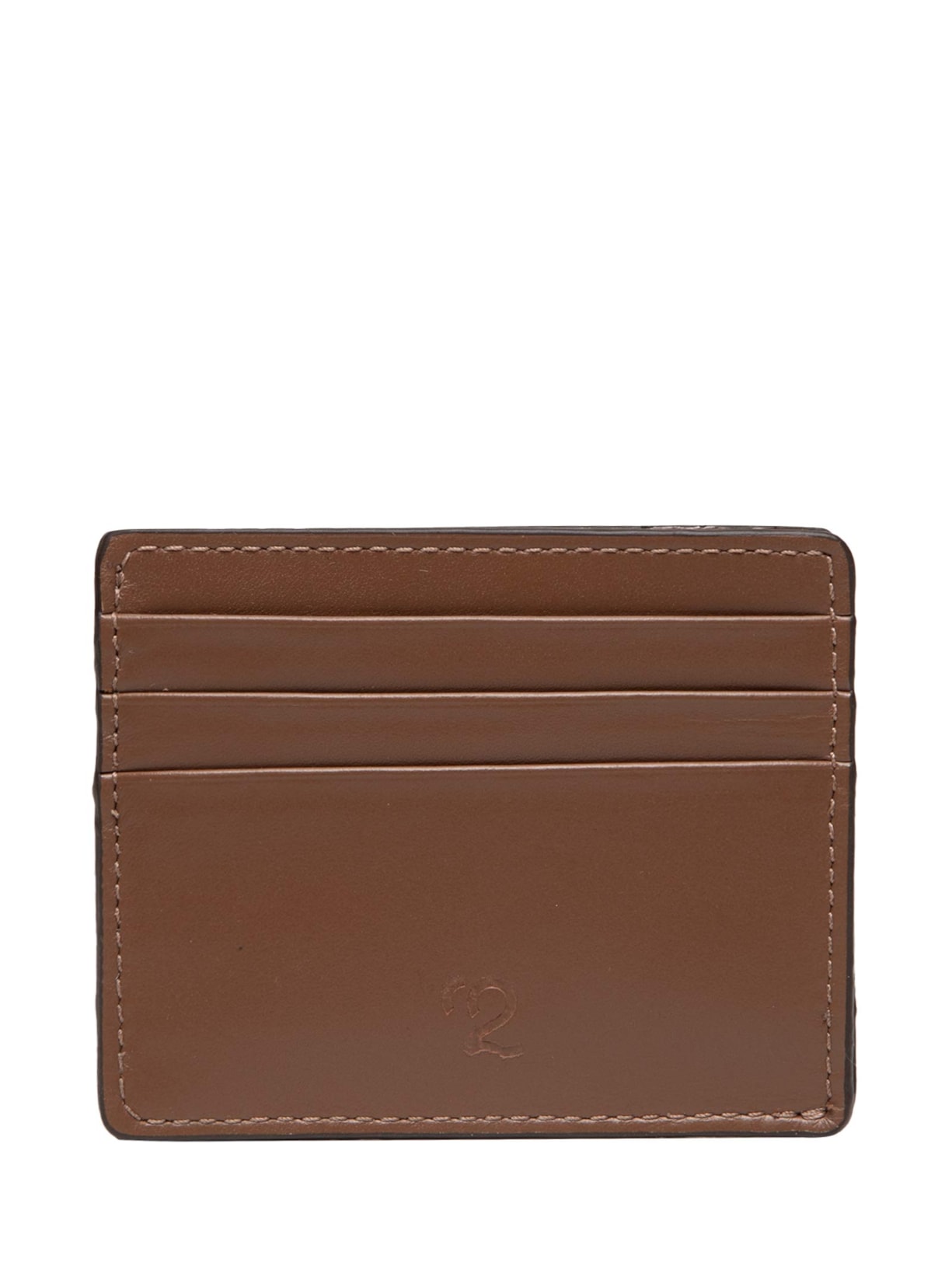 Carteira Porta Cartão Masculina em Couro  Marrom '2 Essential