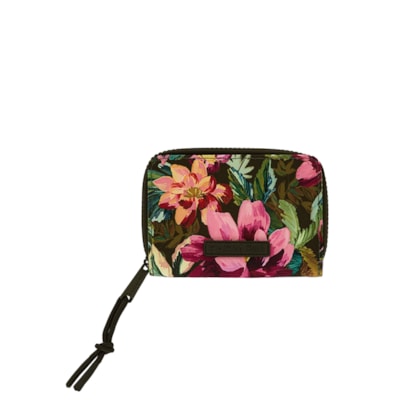 Carteira Ziriguidum Painted Flowers - Verde