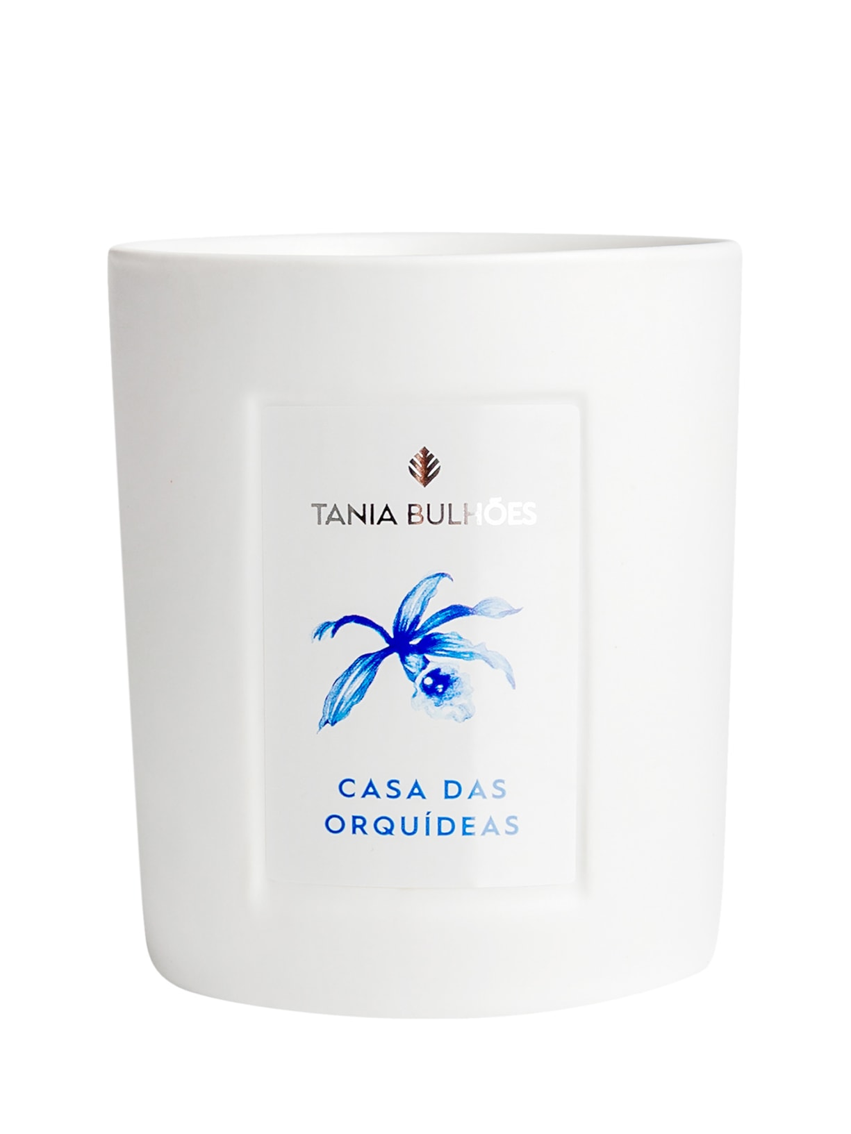 Casa Das Orquídeas Vela Porcelana Branca Tania Bulhões