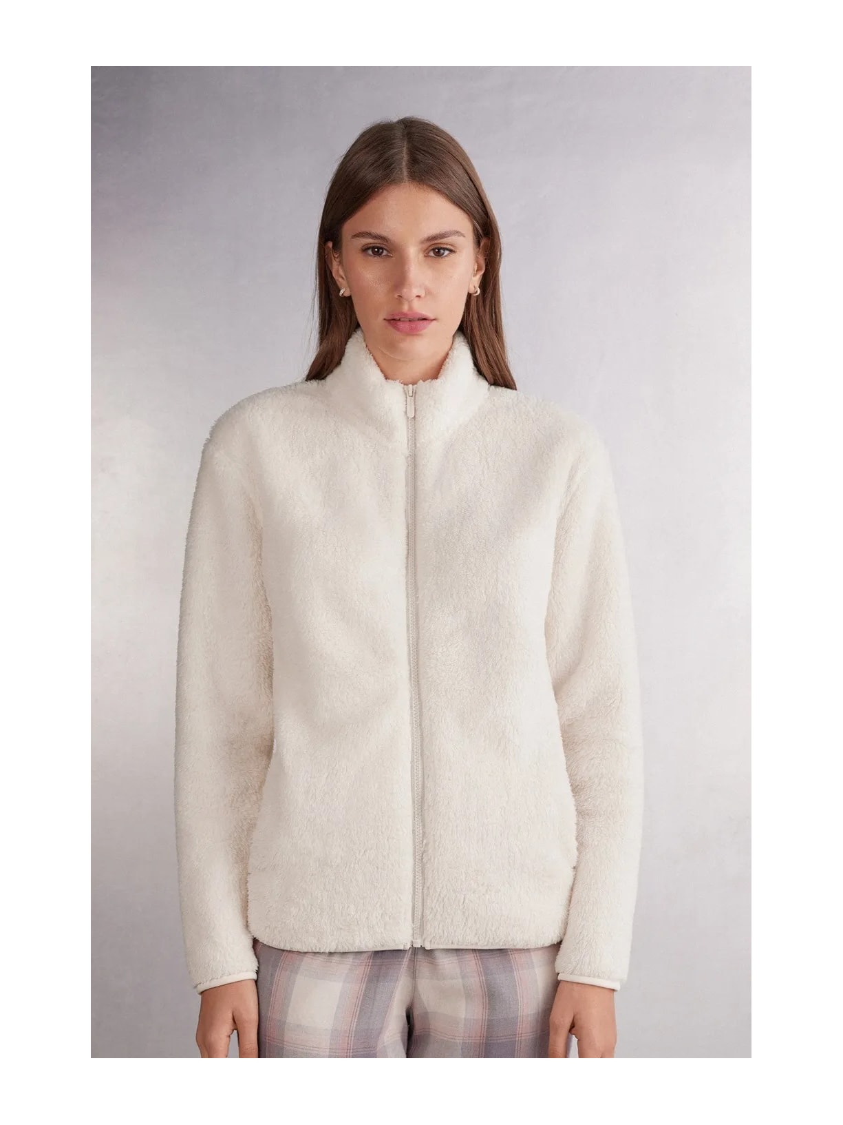Casaco Bomber Peluciado Marfim Intimissimi