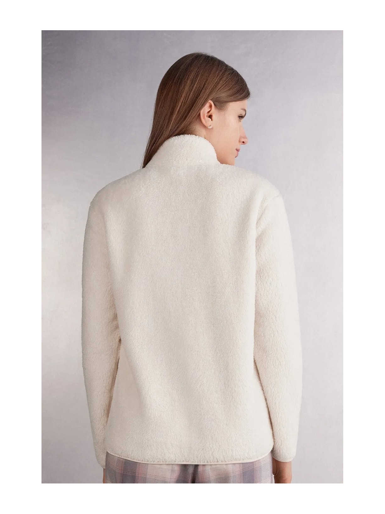 Casaco Bomber Peluciado Marfim Intimissimi