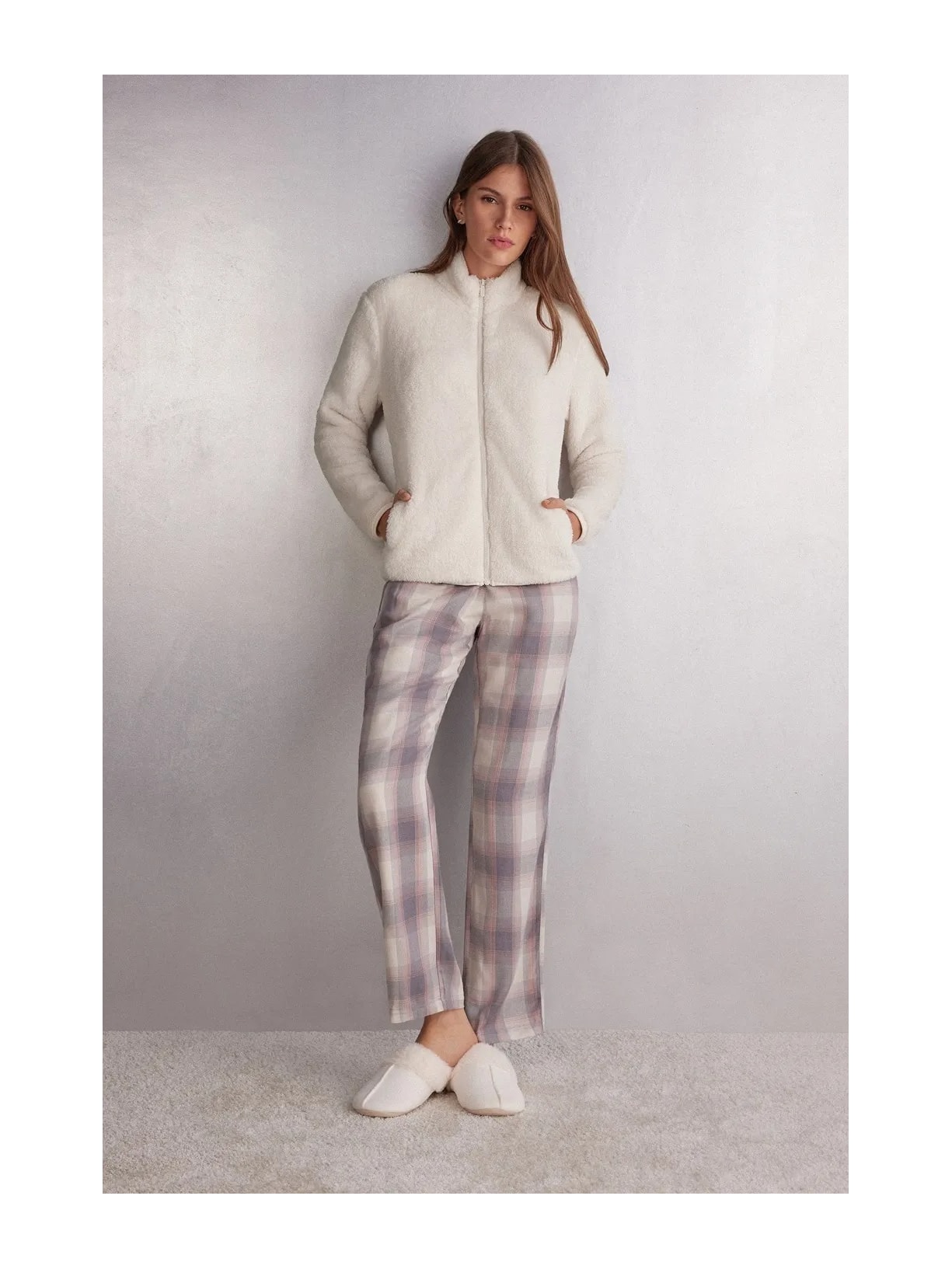 Casaco Bomber Peluciado Marfim Intimissimi