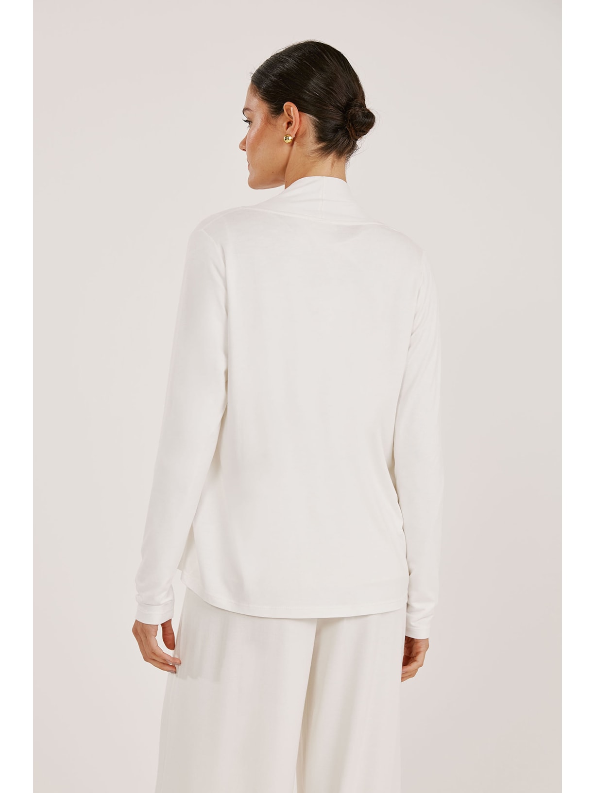 Casaco Cardigan Off White Beth Yogini