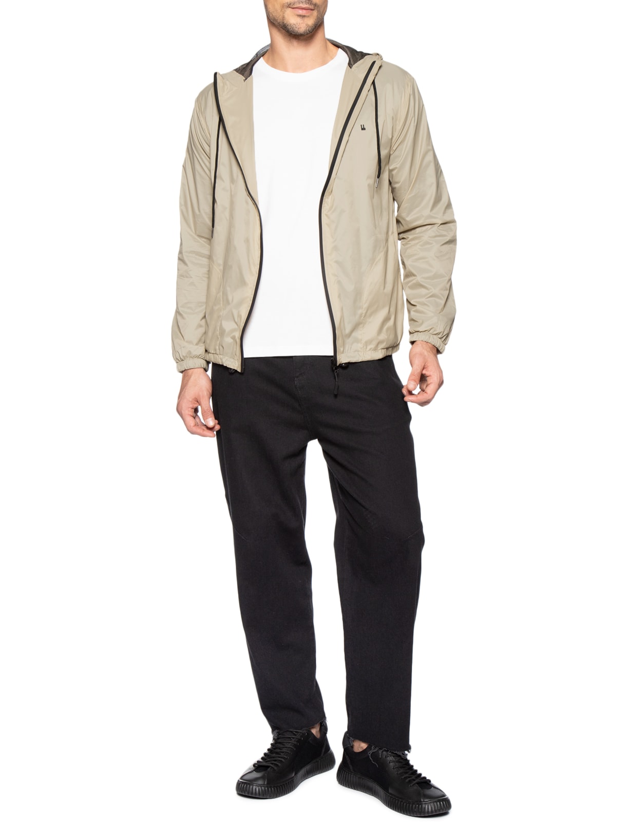 Casaco Corta Vento Masculino Colors New Bege Foxton