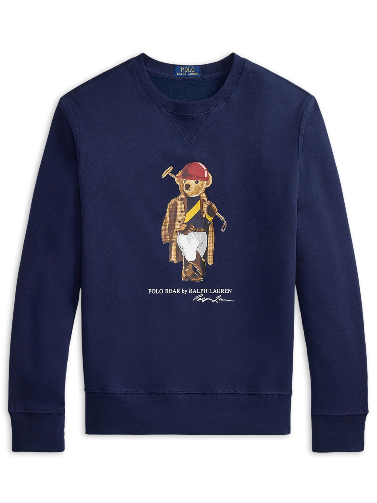 Casaco De Moletom Masculino Bear Seasonal Azul Polo Ralph Lauren