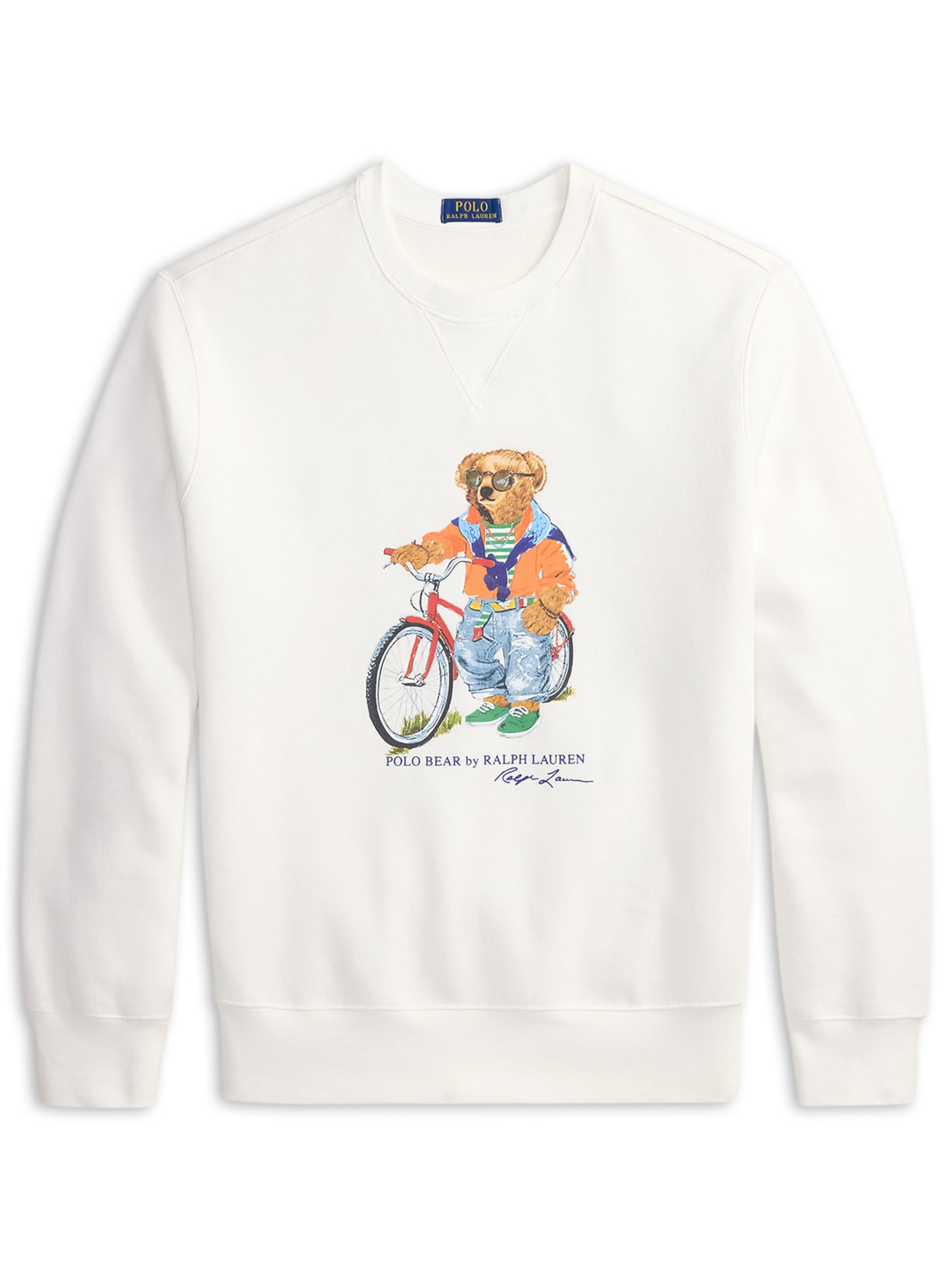 Casaco De Moletom Masculino Bear Seasonal Branco Polo Ralph Lauren