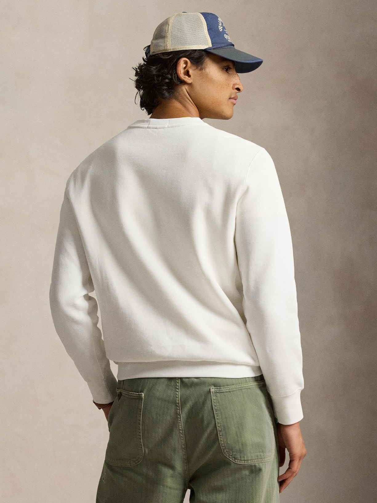 Casaco De Moletom Masculino Bear Seasonal Branco Polo Ralph Lauren