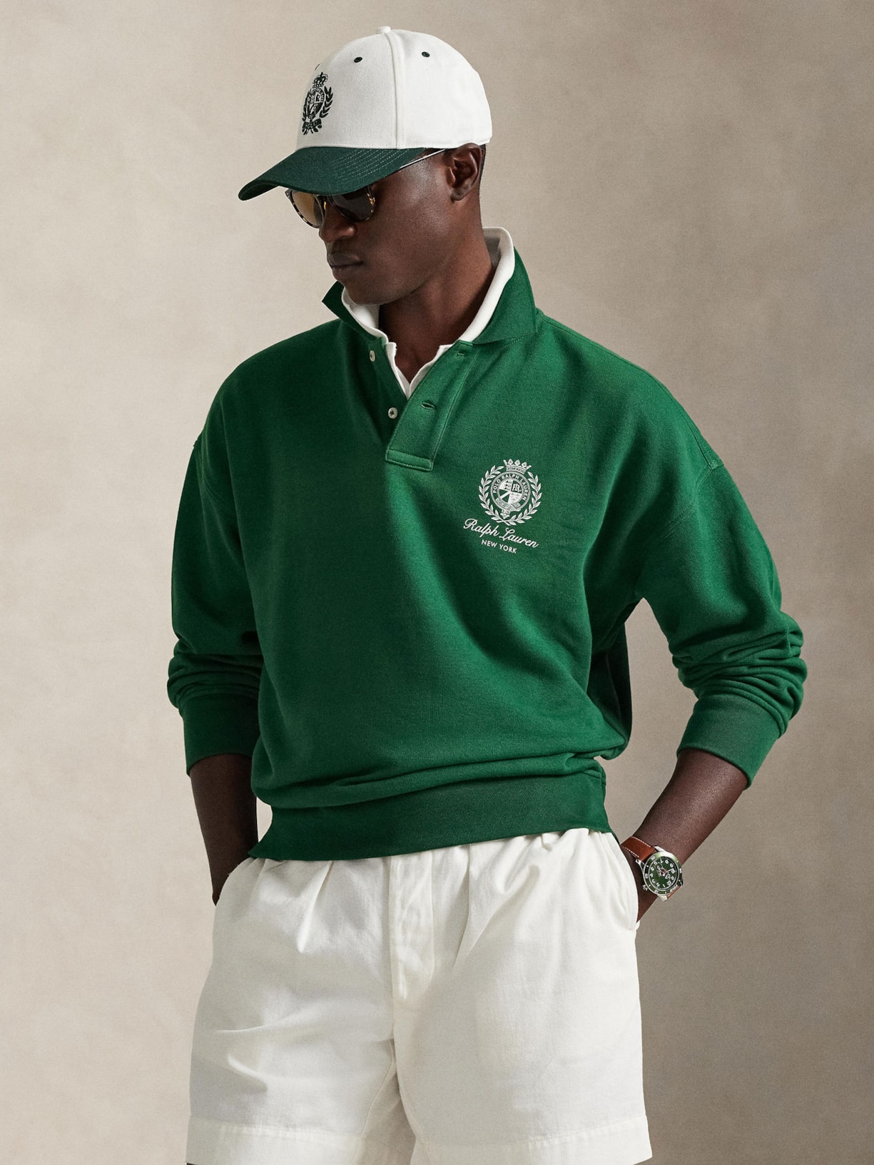 Casaco De Moletom Masculino Bordado Preppy Verde Polo Ralph Lauren