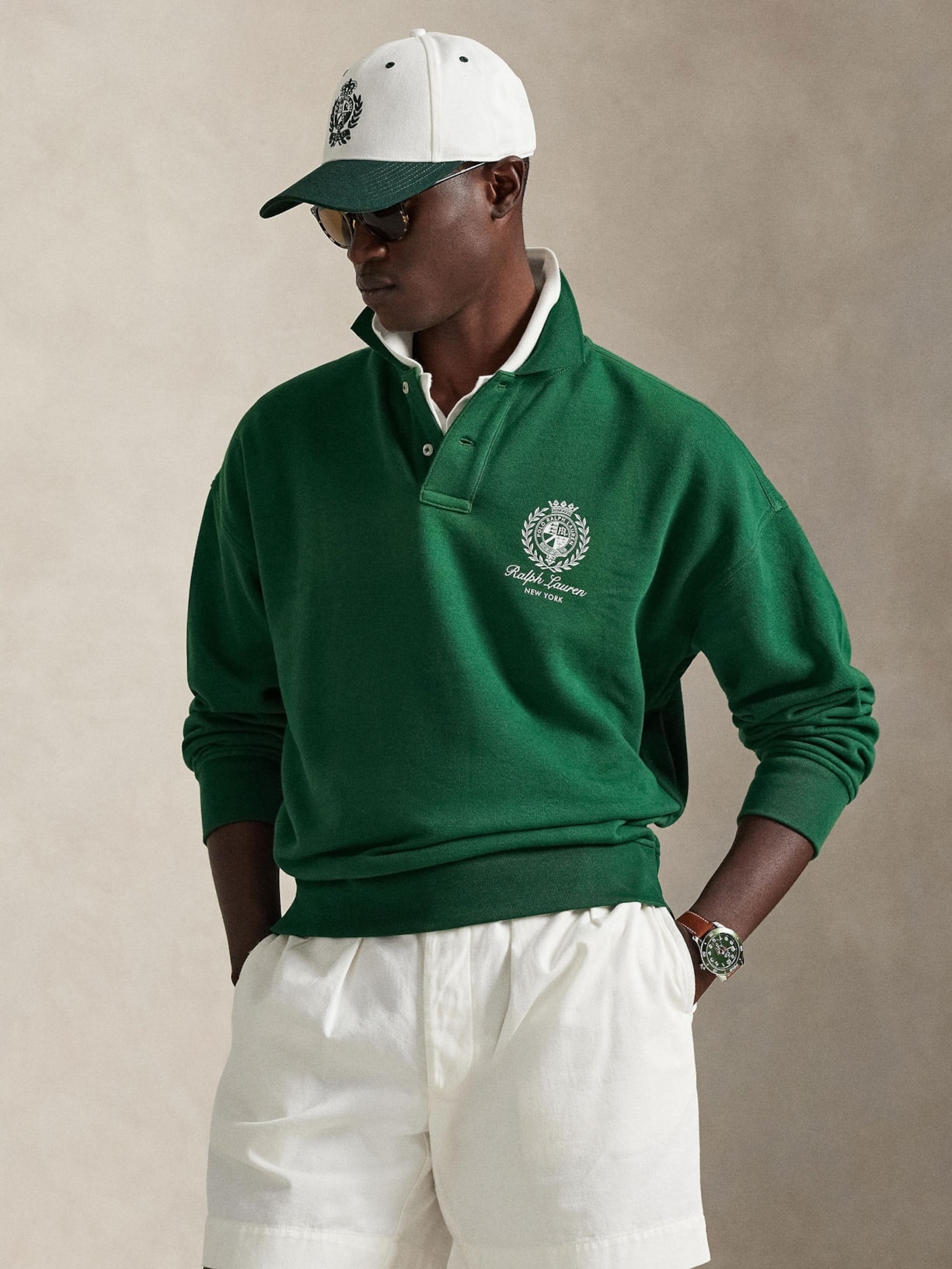 Casaco De Moletom Masculino Bordado Preppy Verde Polo Ralph Lauren