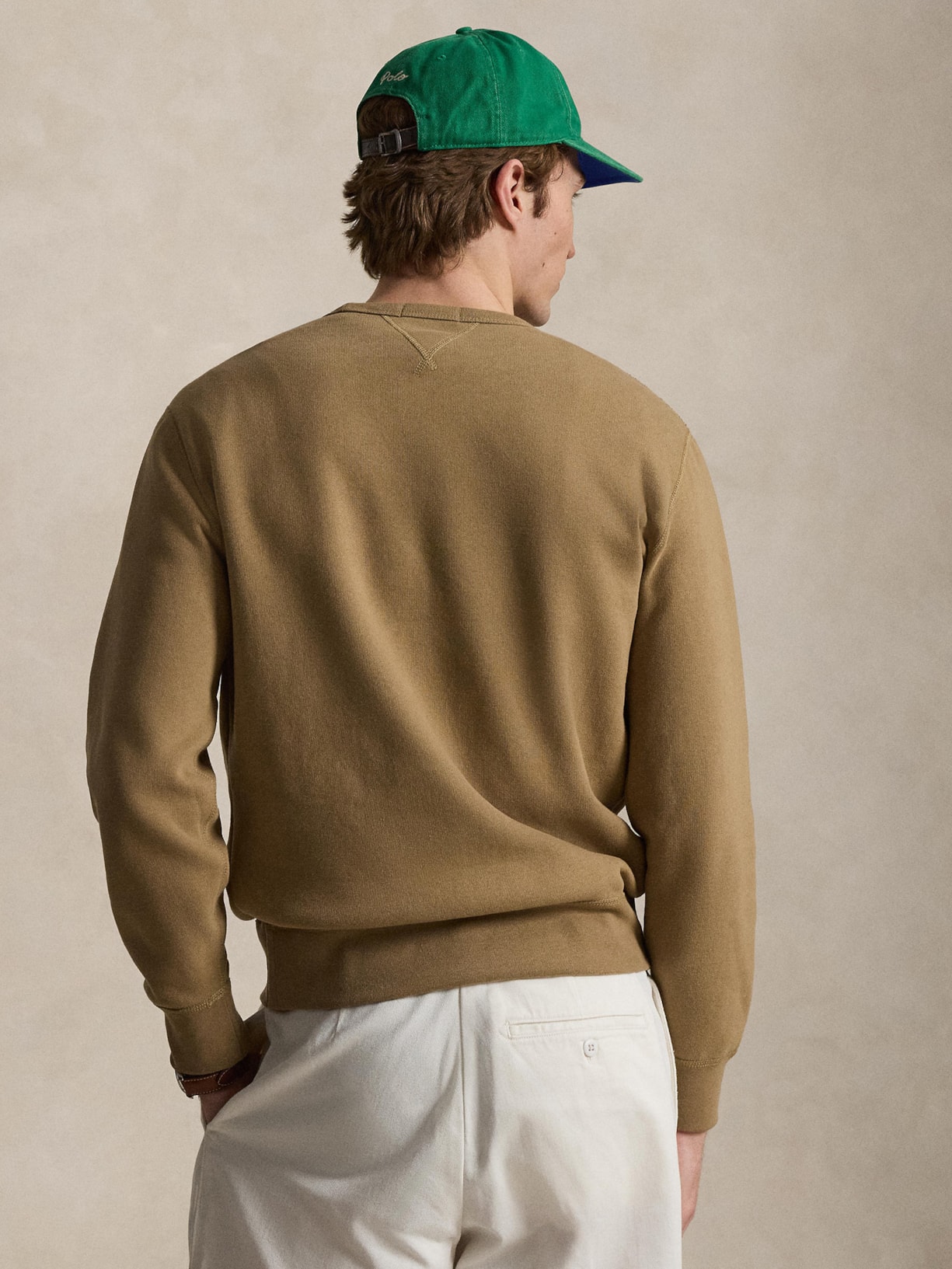 Casaco De Moletom Masculino Classic Logo Bordado Marrom Polo Ralph Lauren