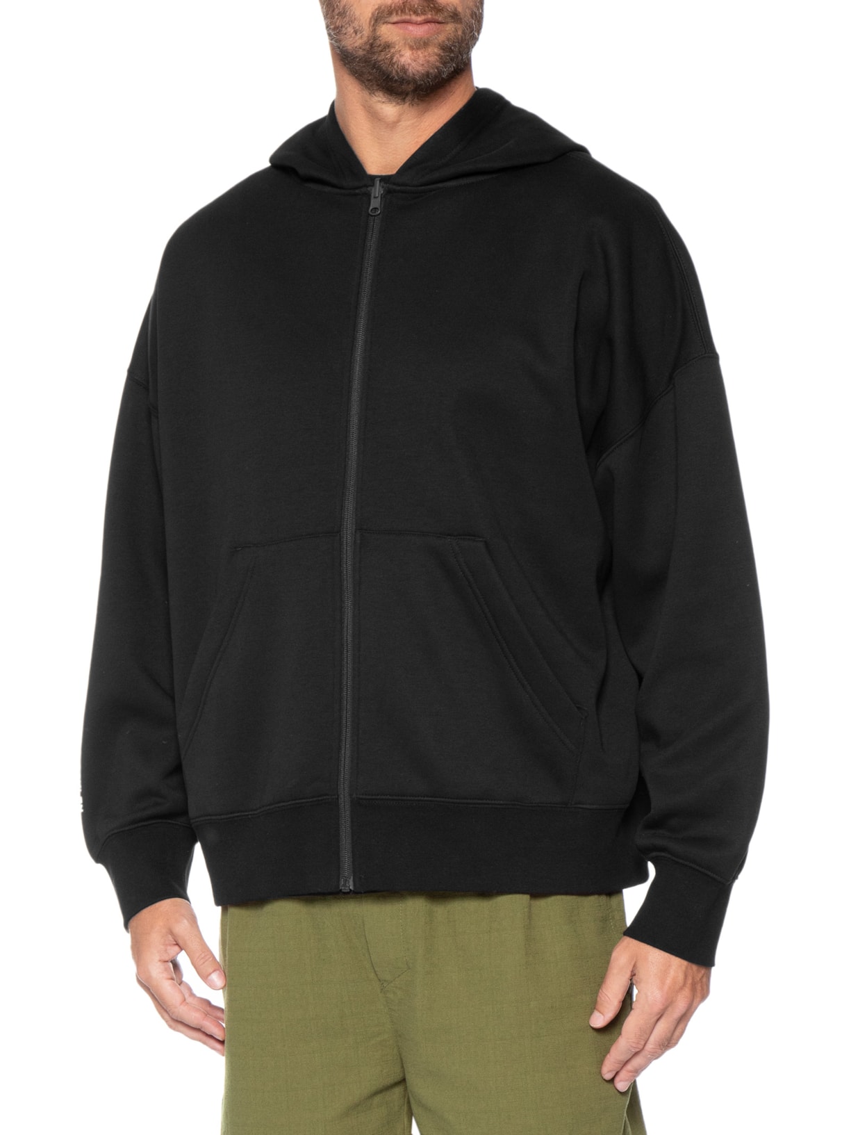 Casaco de Moletom Masculino com Capuz Double Preto Osklen