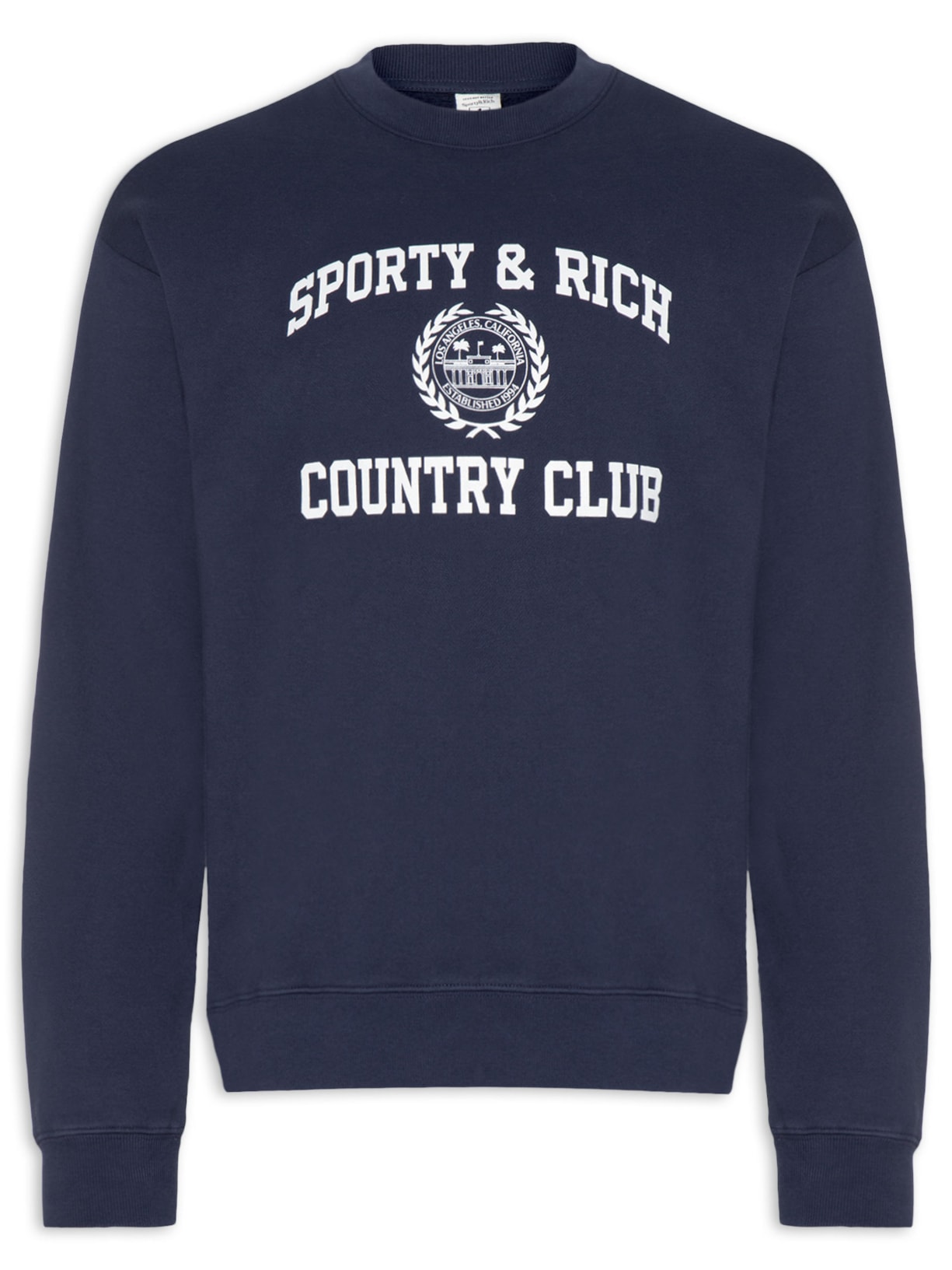Casaco De Moletom Unissex Varsity Crest Crewneck Azul Sporty & Rich