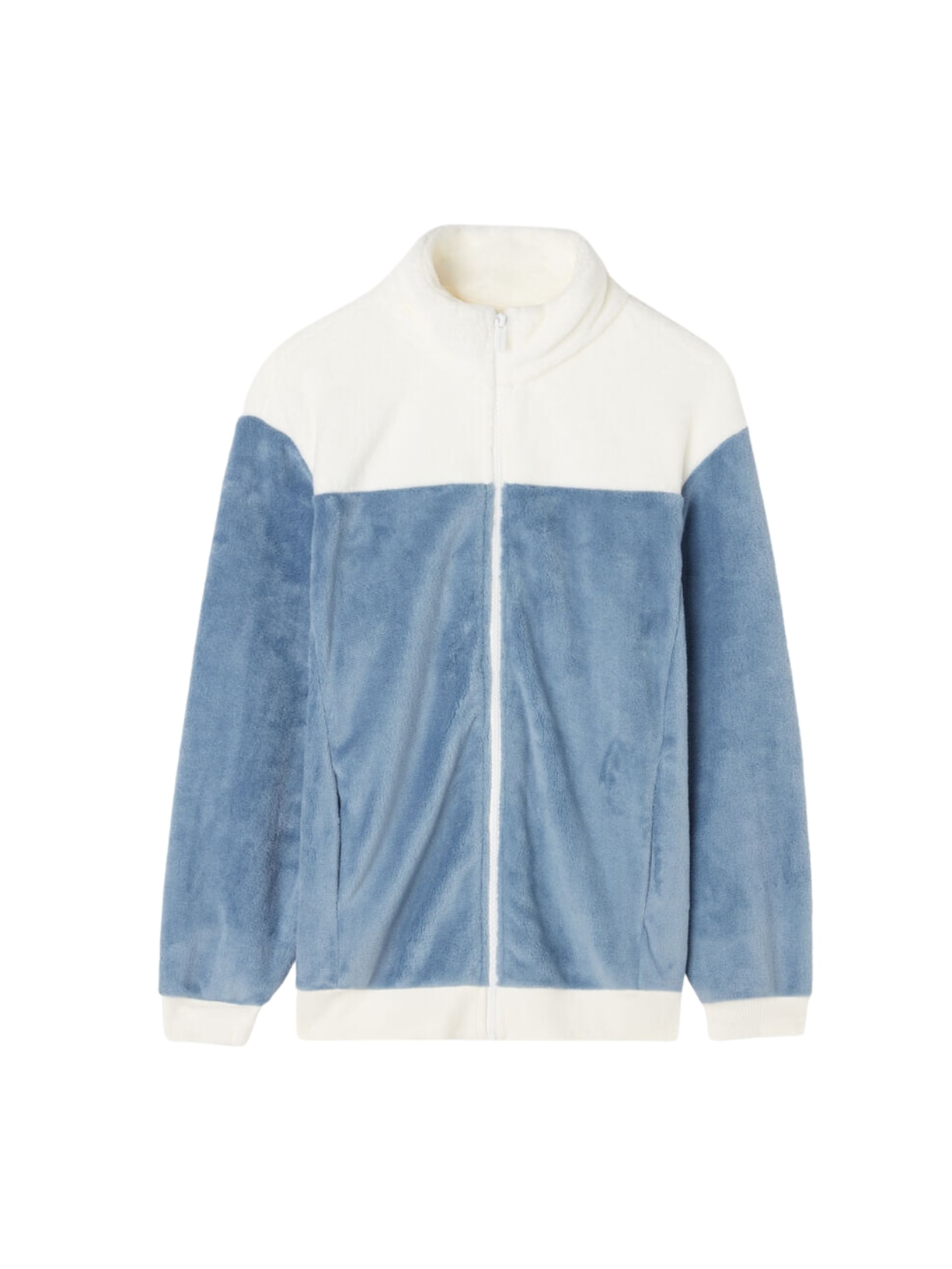 Casaco Em Pelúcia Colour Block Azul Intimissimi