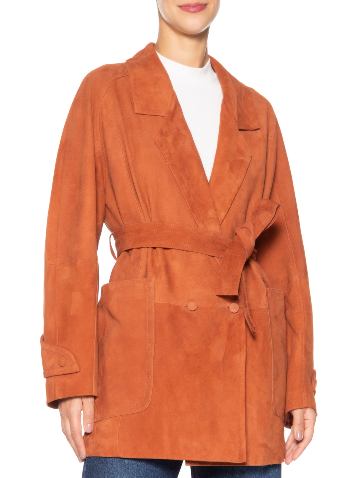 Casaco Feminina Bashira Marrom Carol Bassi