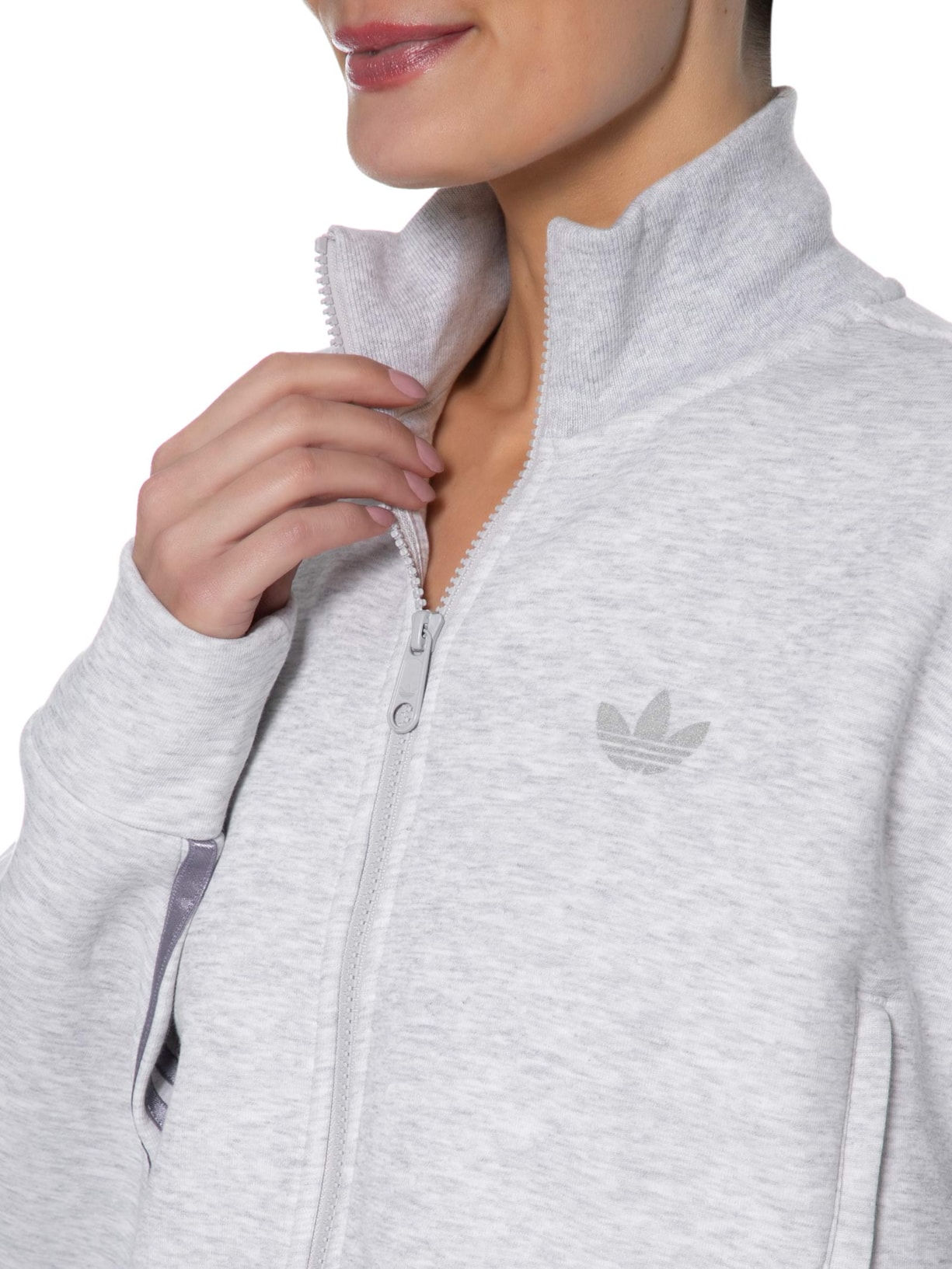 Casaco Feminino Adicolor – Cinza Adidas Originals