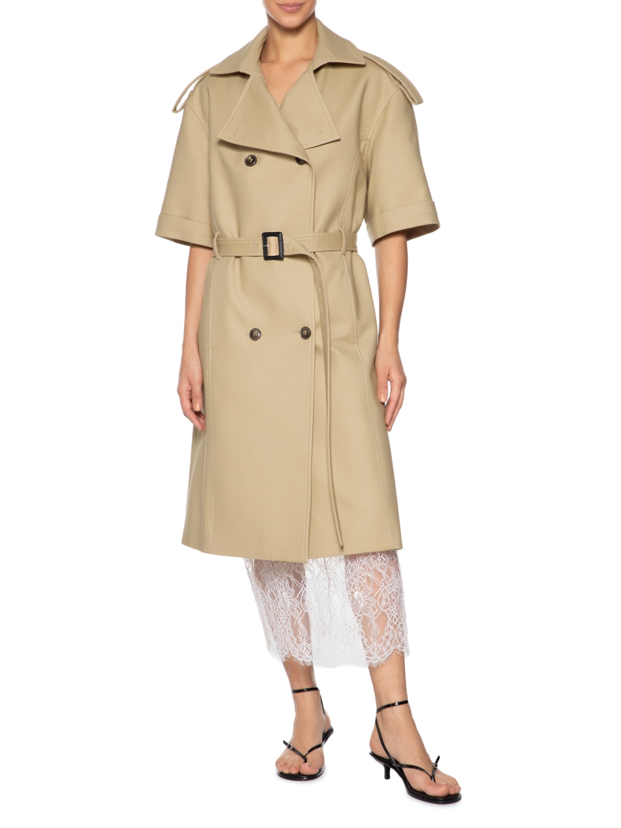 Casaco Feminino Alfaiataria Jacaçu Bege Andrea Bogosian