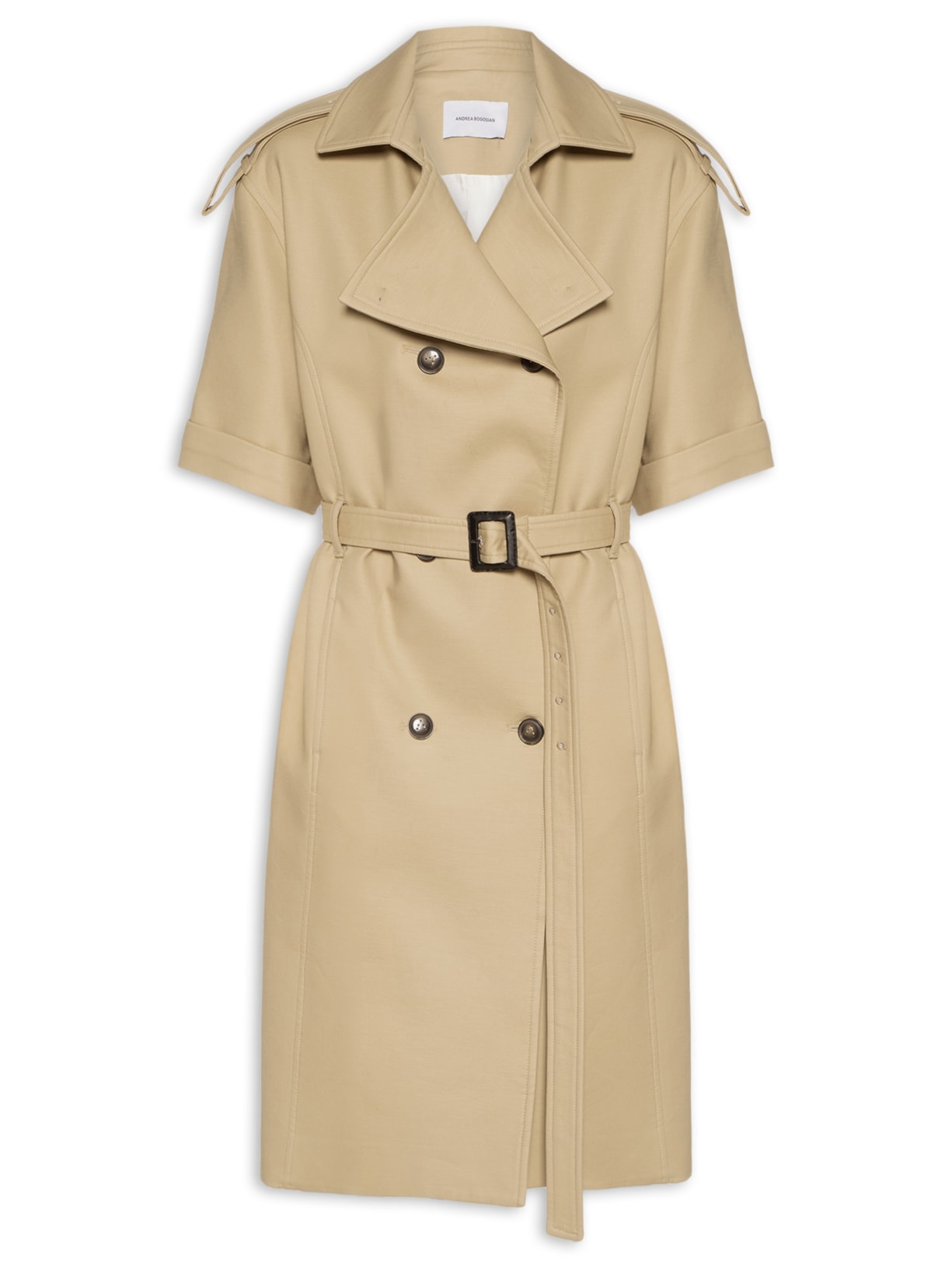 Casaco Feminino Alfaiataria Jacaçu Bege Andrea Bogosian