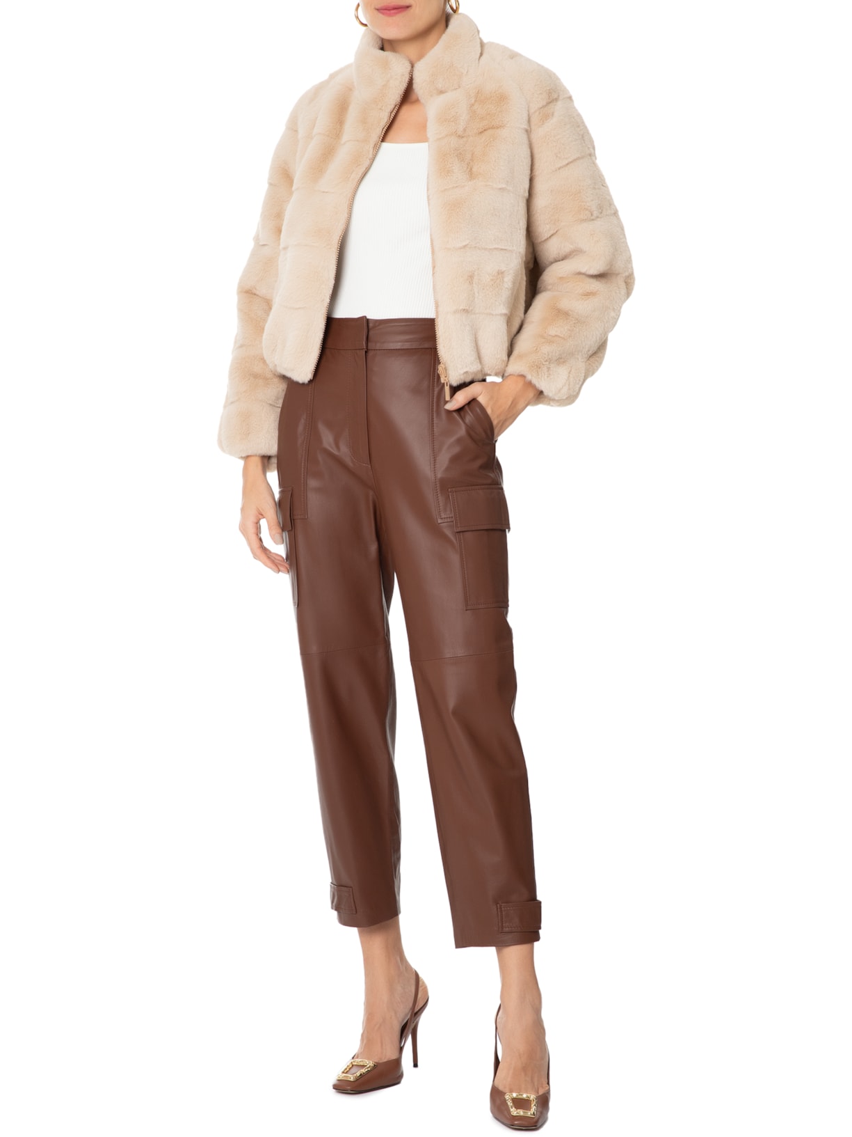 Casaco Feminino Alice Bege Le Lis