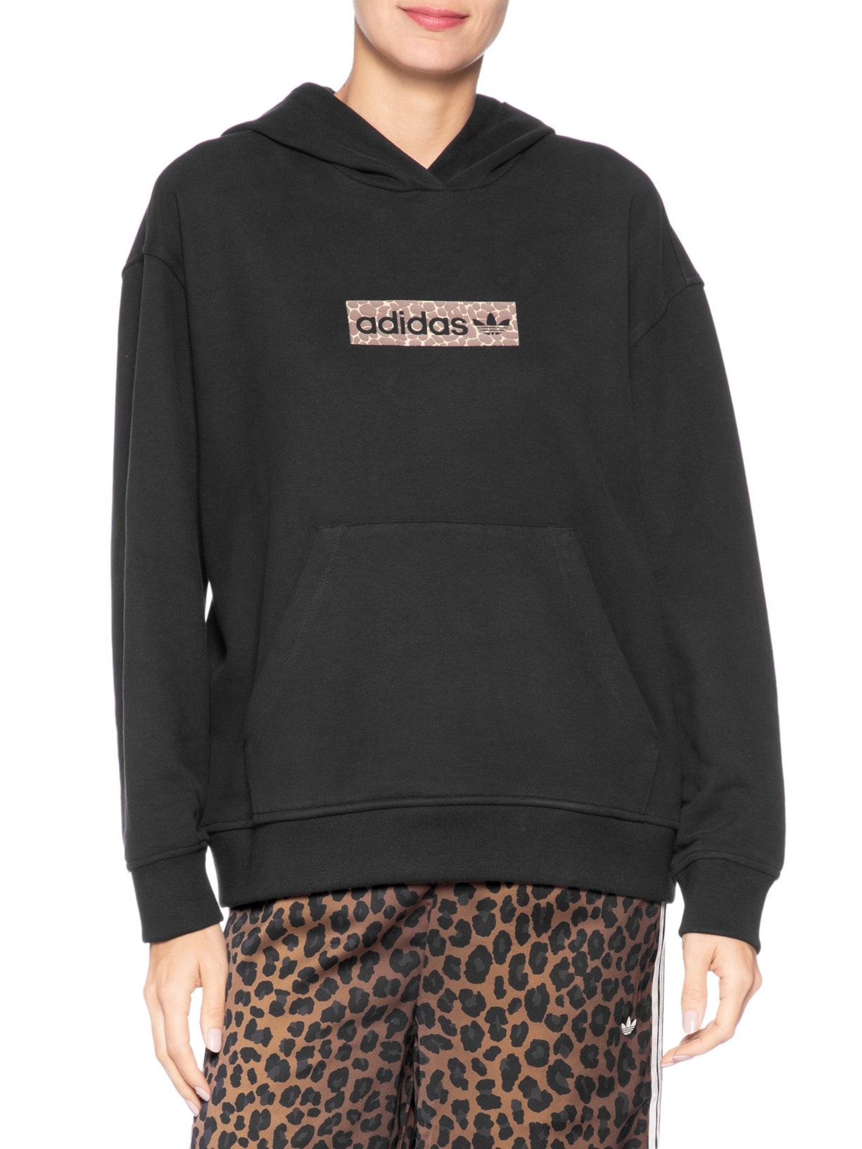 Casaco Feminino Allover Print Preto Adidas Originals