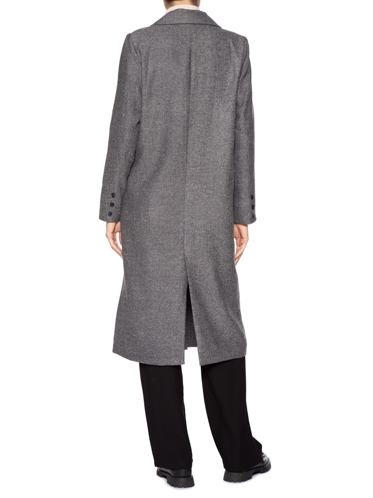 Casaco Feminino Alongado Cinza Basiq