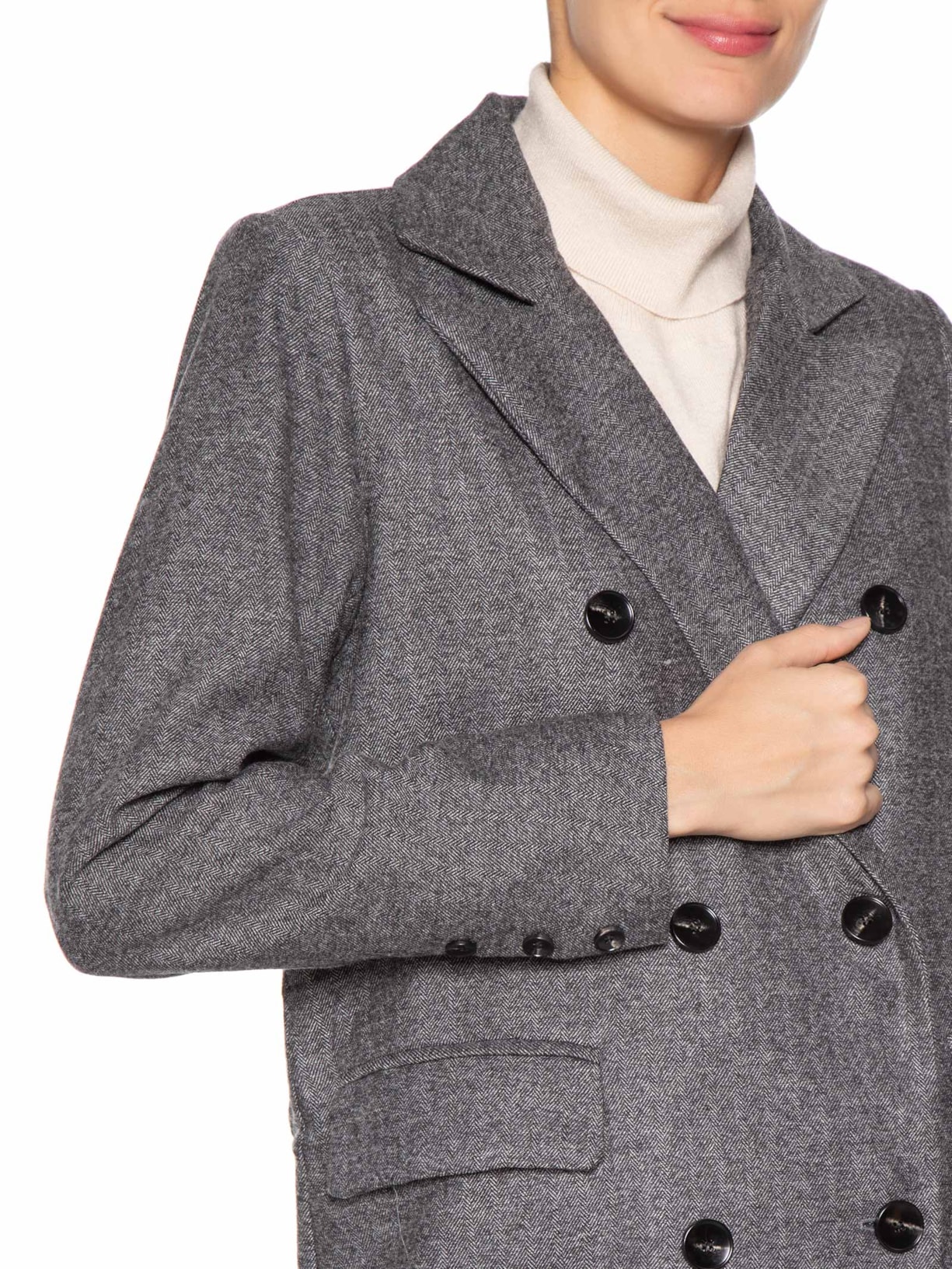 Casaco Feminino Alongado Cinza Basiq