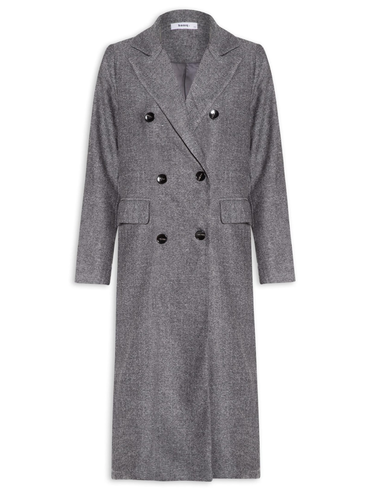 Casaco Feminino Alongado - Cinza