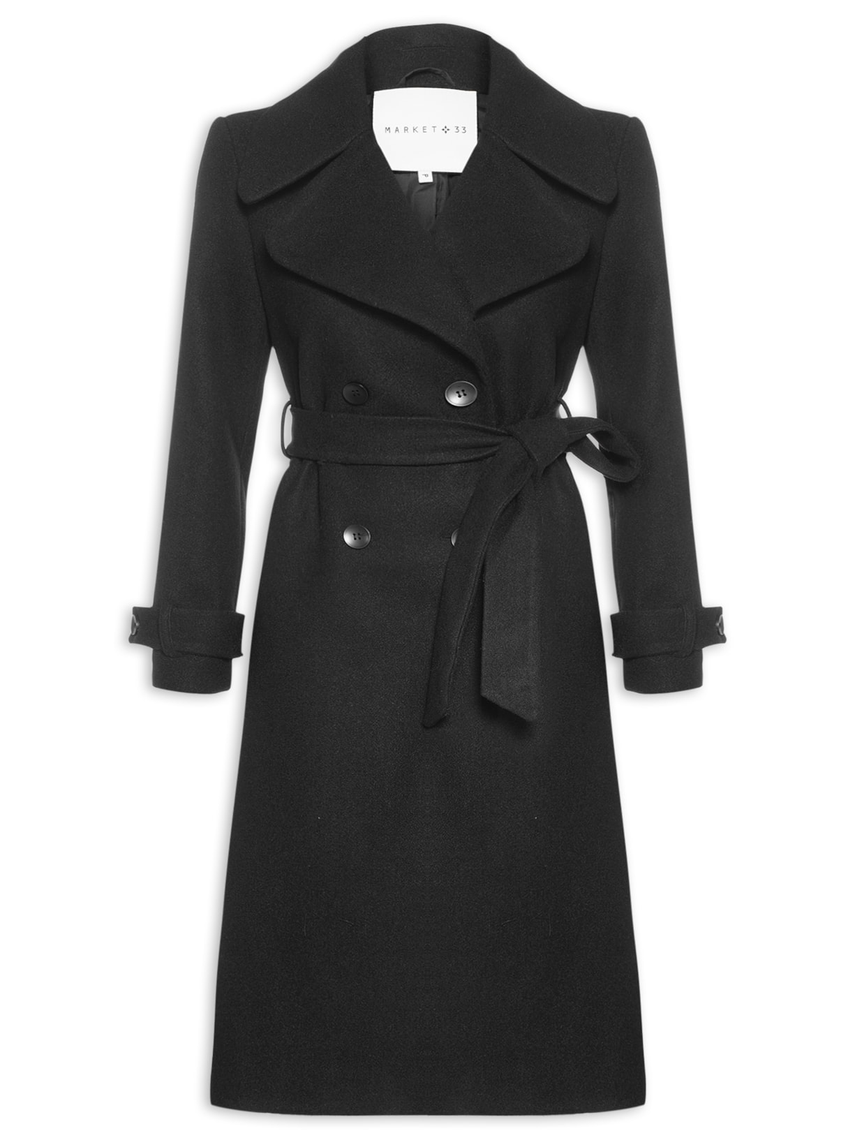 Casaco Feminino Alongado - Preto