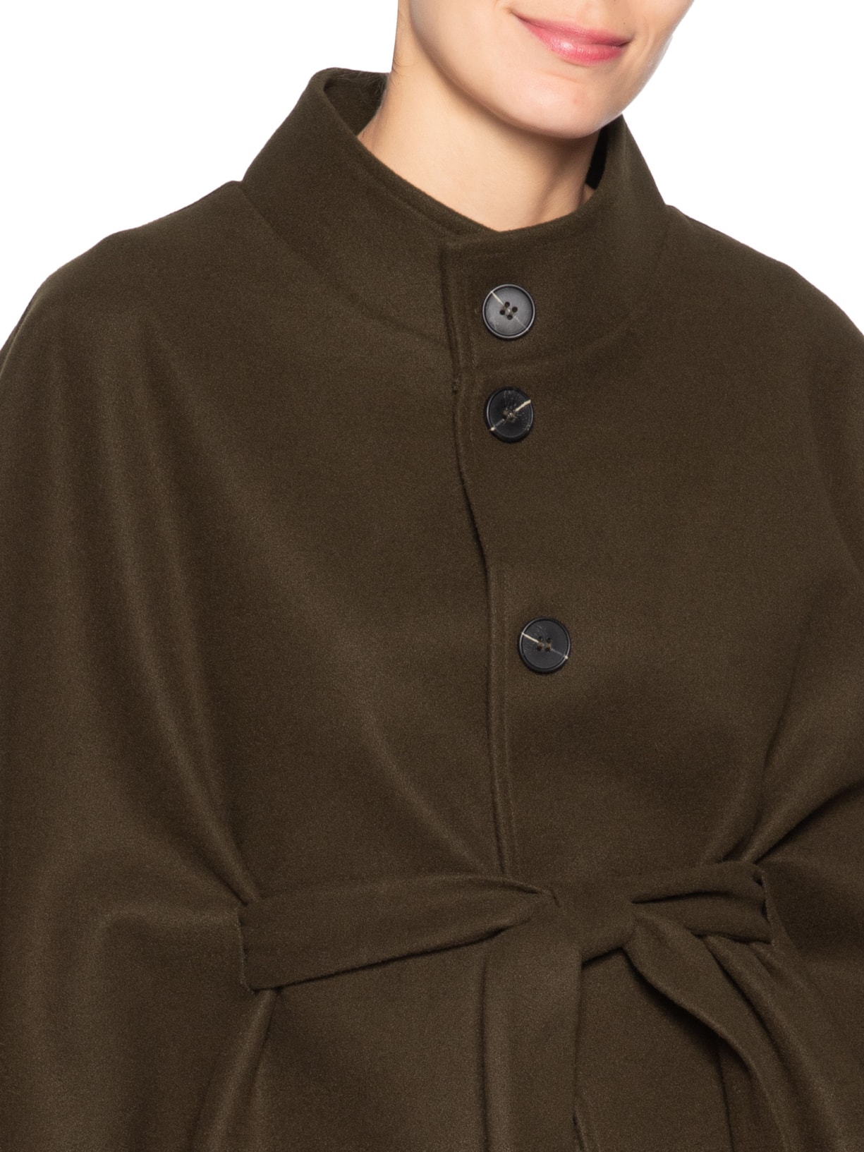 Casaco Feminino Amplo Gola Alta Marrom '2Essential