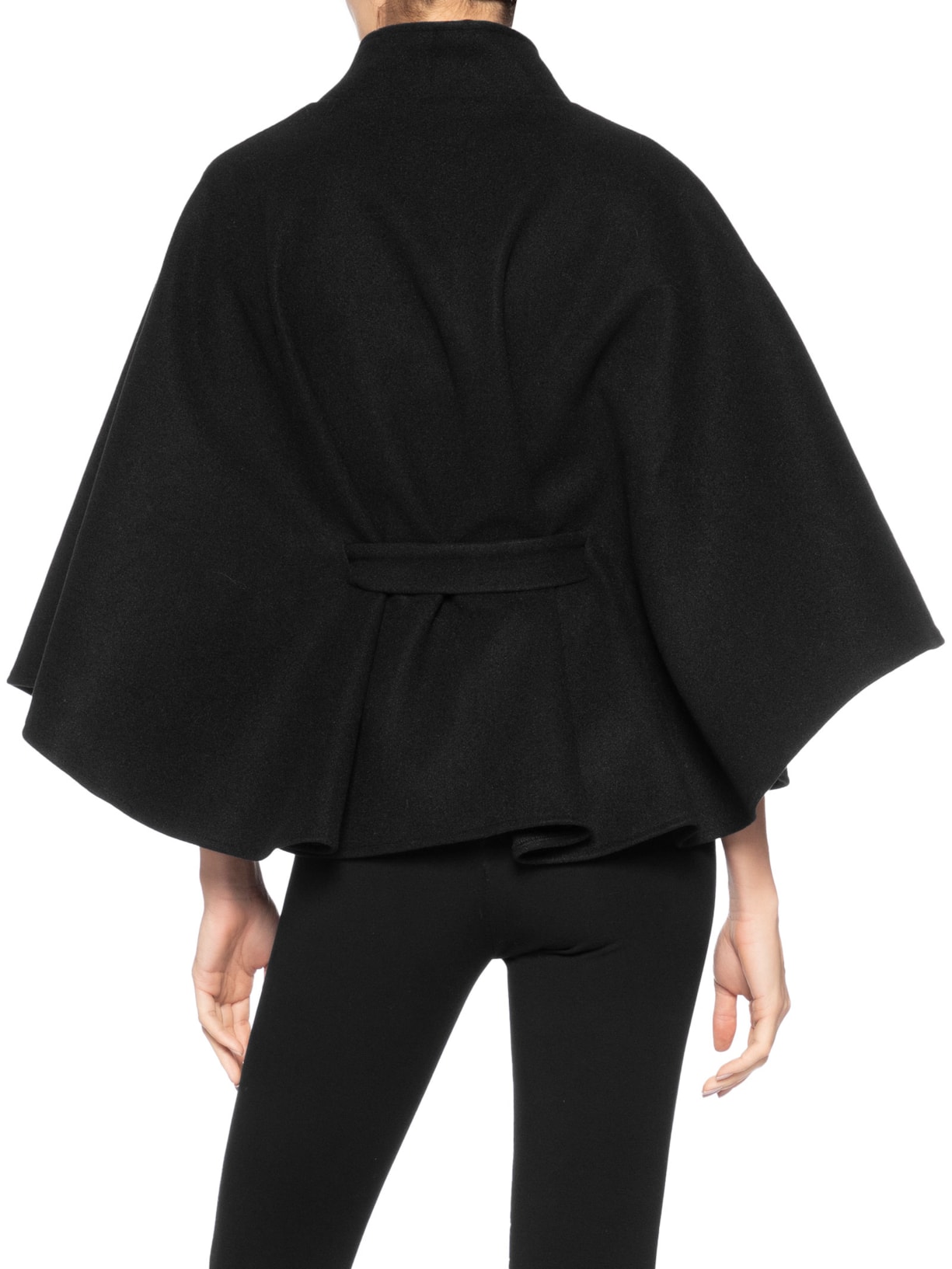 Casaco Feminino Amplo Gola Alta Preto '2Essential