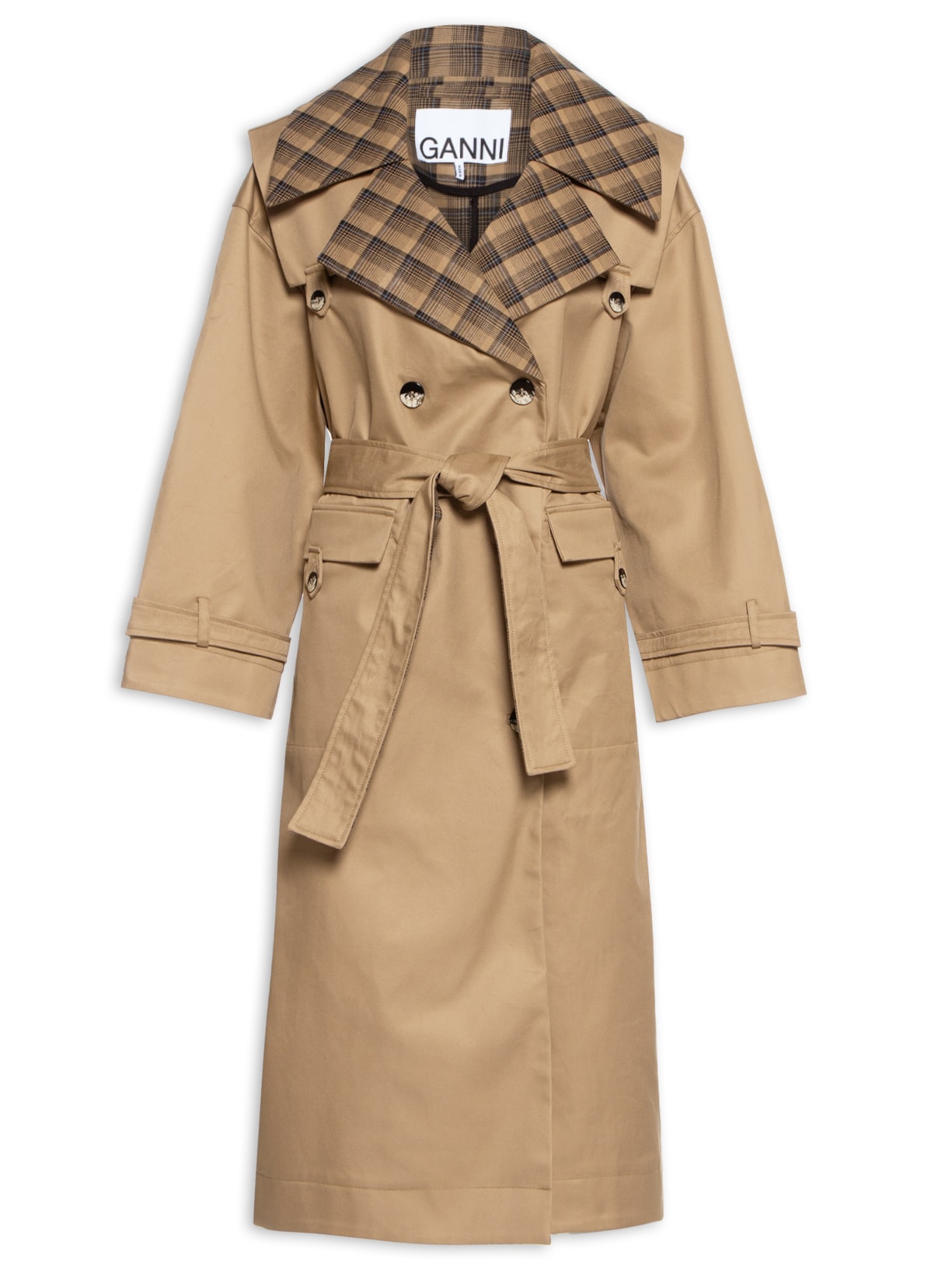 Casaco Feminino Bonded Cotton Oversized - Marrom