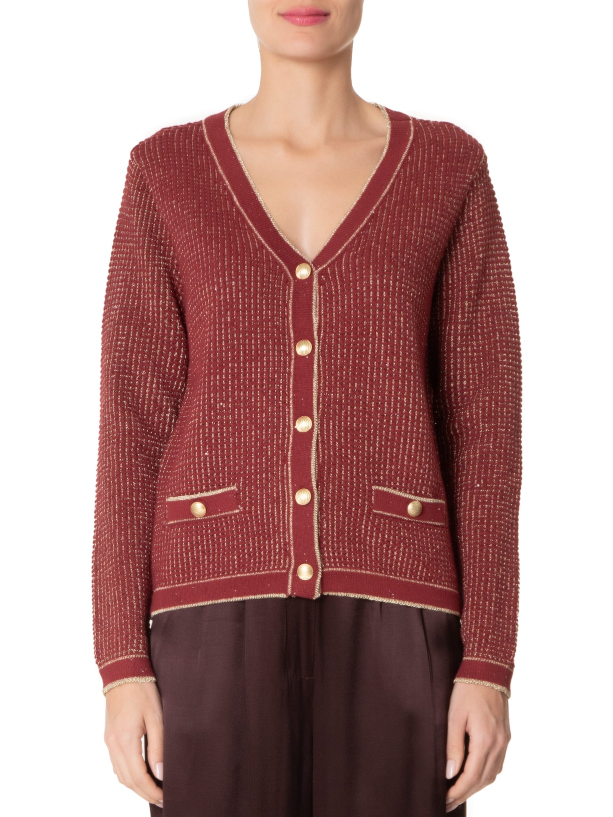 Casaco Feminino Casaquete Thaira Vinho Carol Bassi