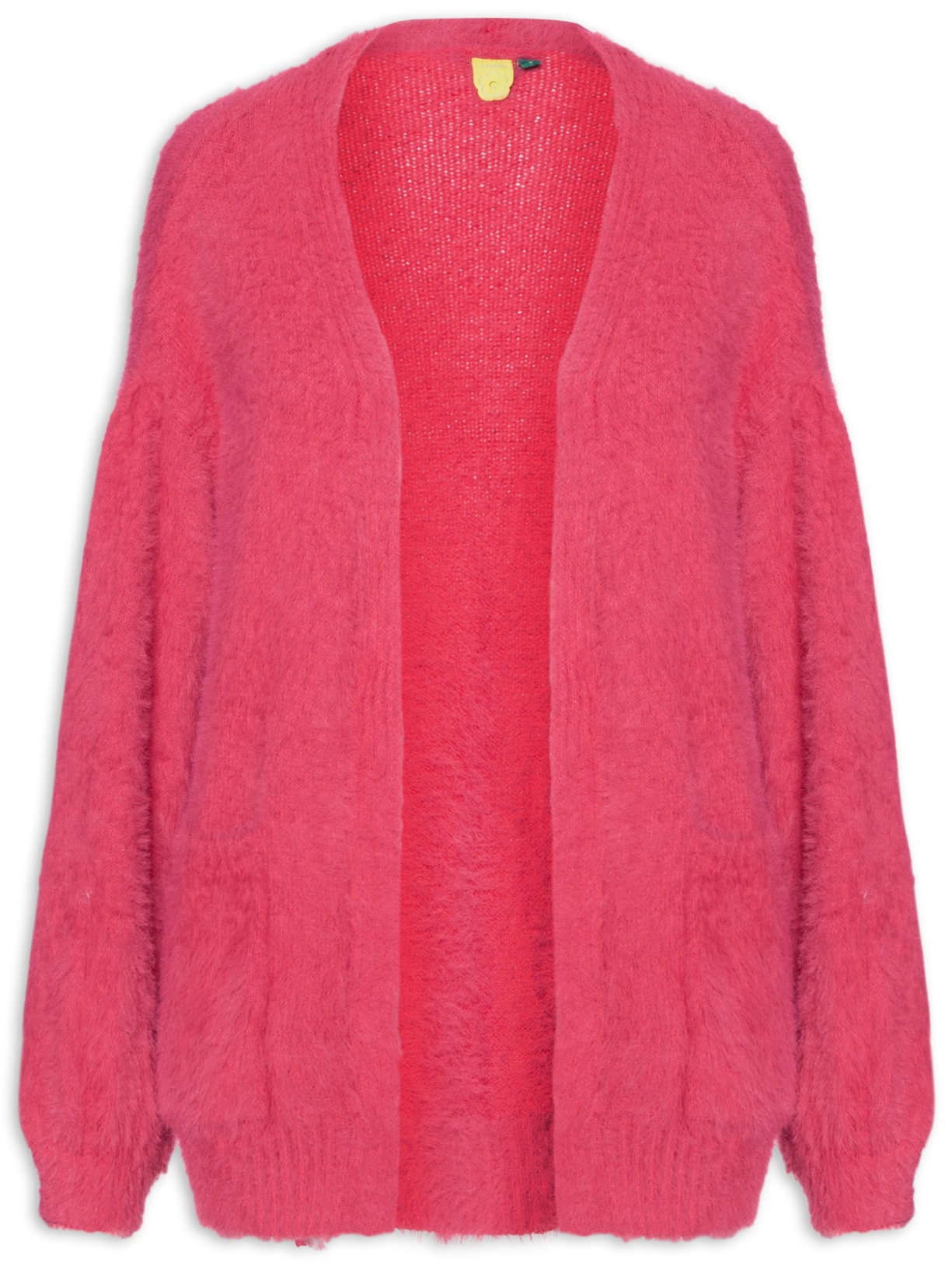 Casaco Feminino Casulo Pelinho Com Bolso - Rosa