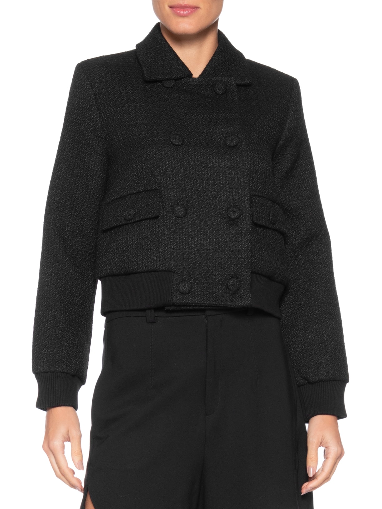 Casaco Feminino Coat Cindy – Preto Le Lis