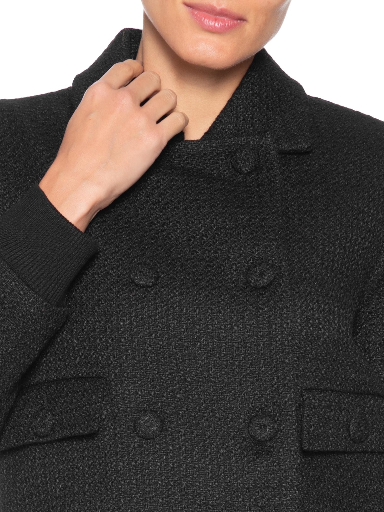 Casaco Feminino Coat Cindy – Preto Le Lis
