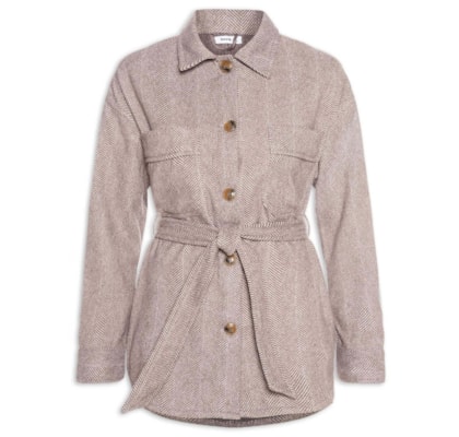 Casaco Feminino Com Amarração - Cinza