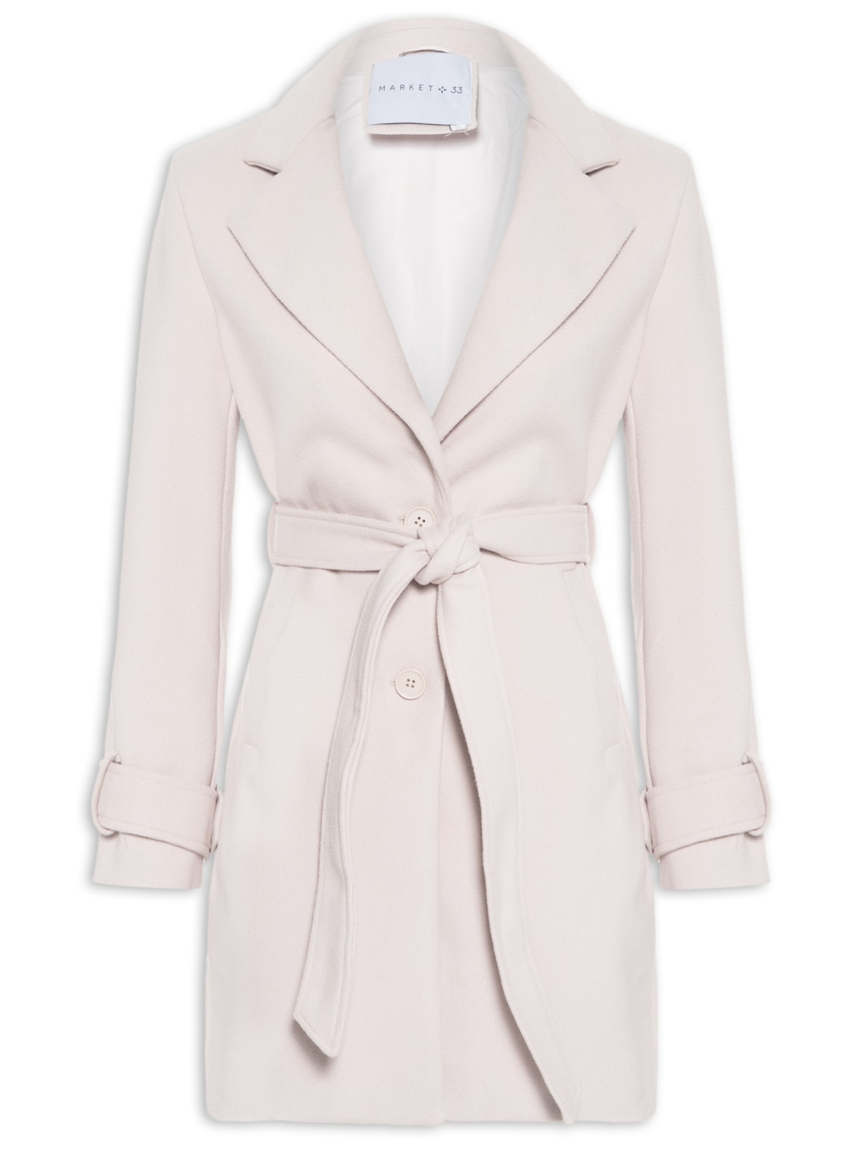 Casaco Feminino Com Amarração Frontal - Bege