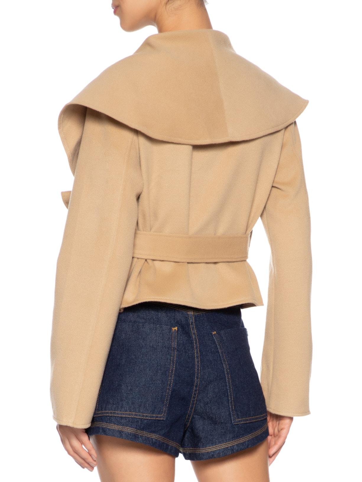 Casaco Feminino Com Amarração Frontal Marrom Market 33