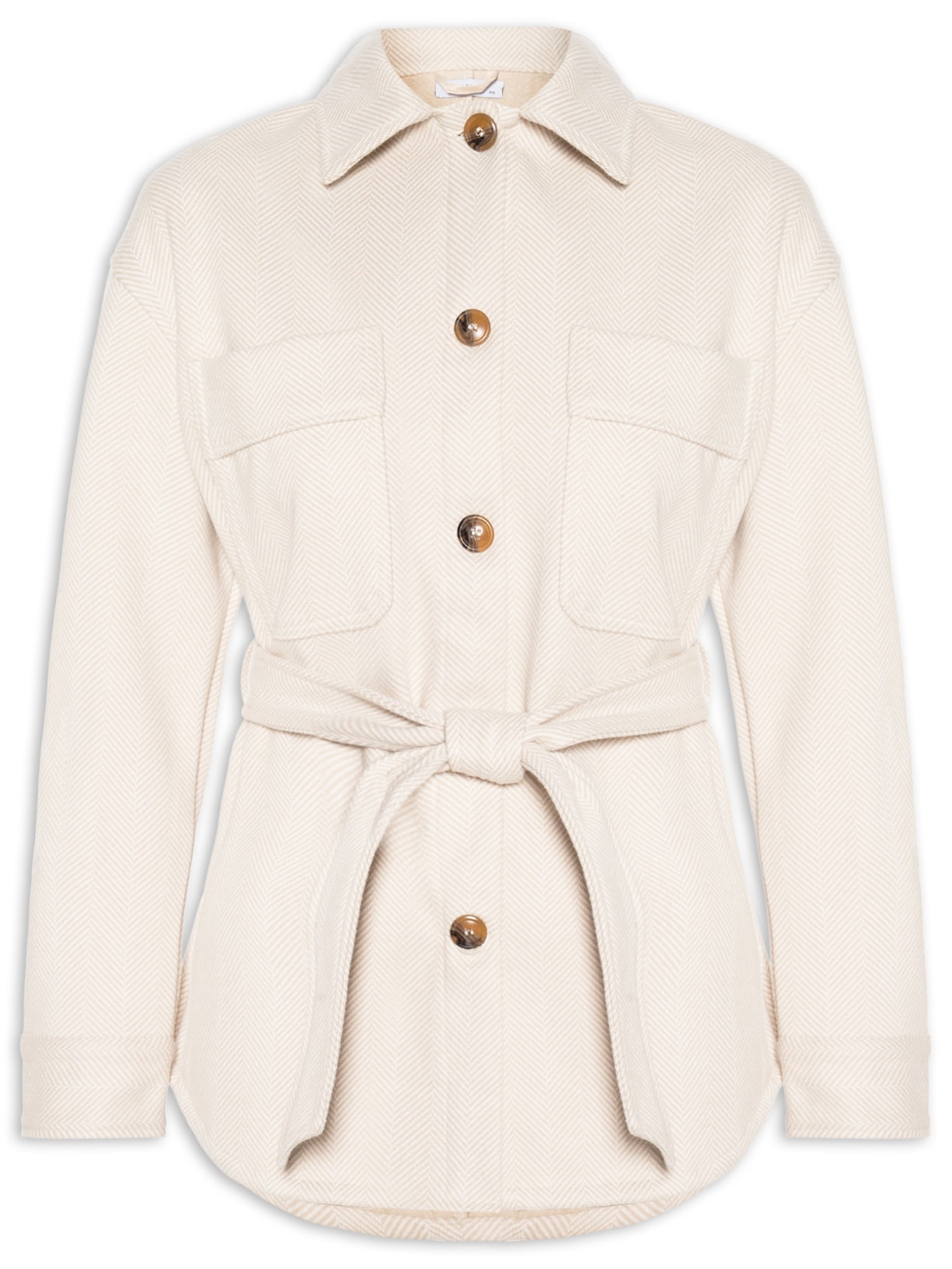 Casaco Feminino Com Amarração - Off White