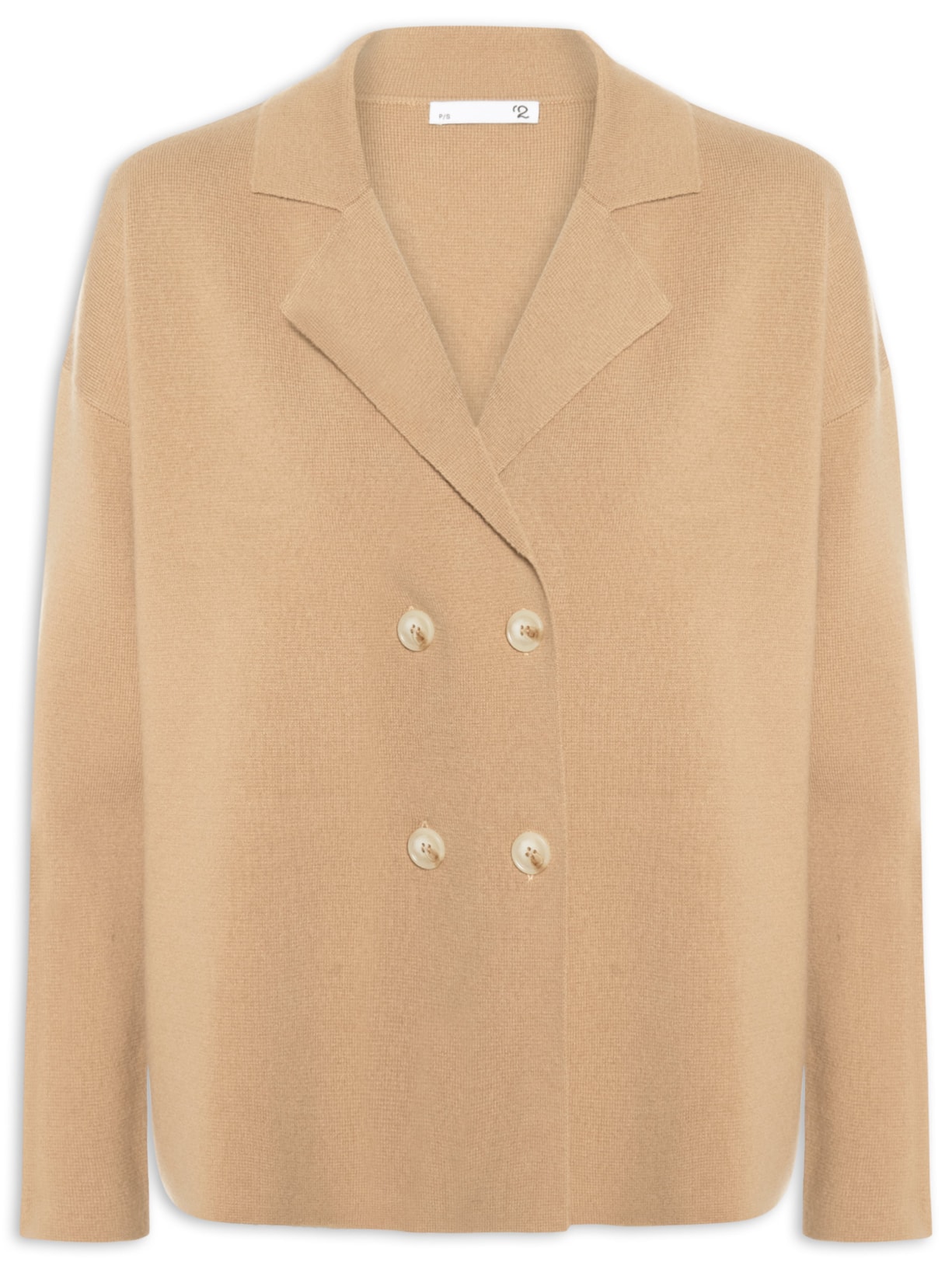 Casaco Feminino Com Blend De Lã E Cashmere - Bege