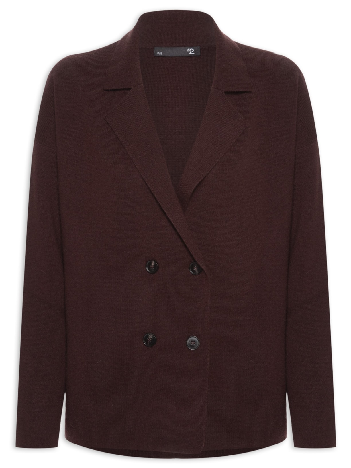 Casaco Feminino Com Blend de Lã e Cashmere Marrom '2Essential