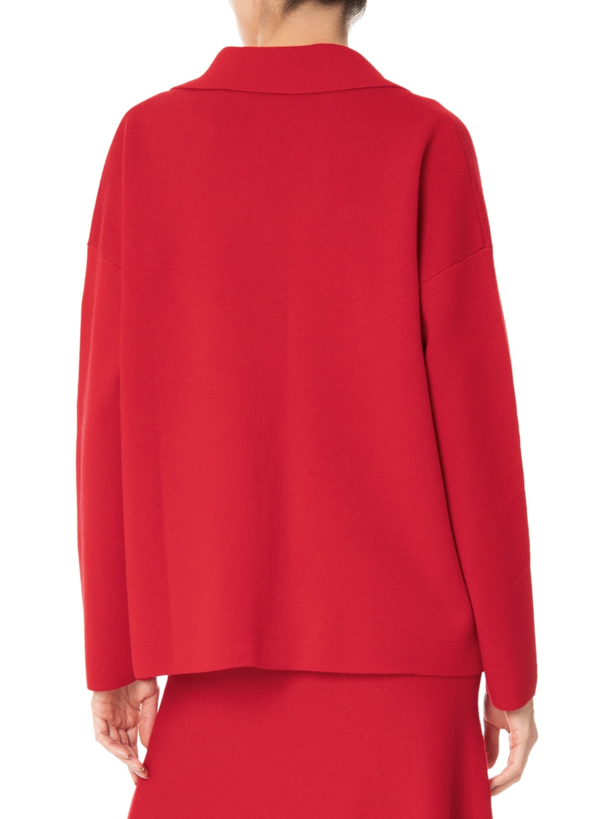 Casaco Feminino Com Blend de Lã e Cashmere Vermelho '2Essential